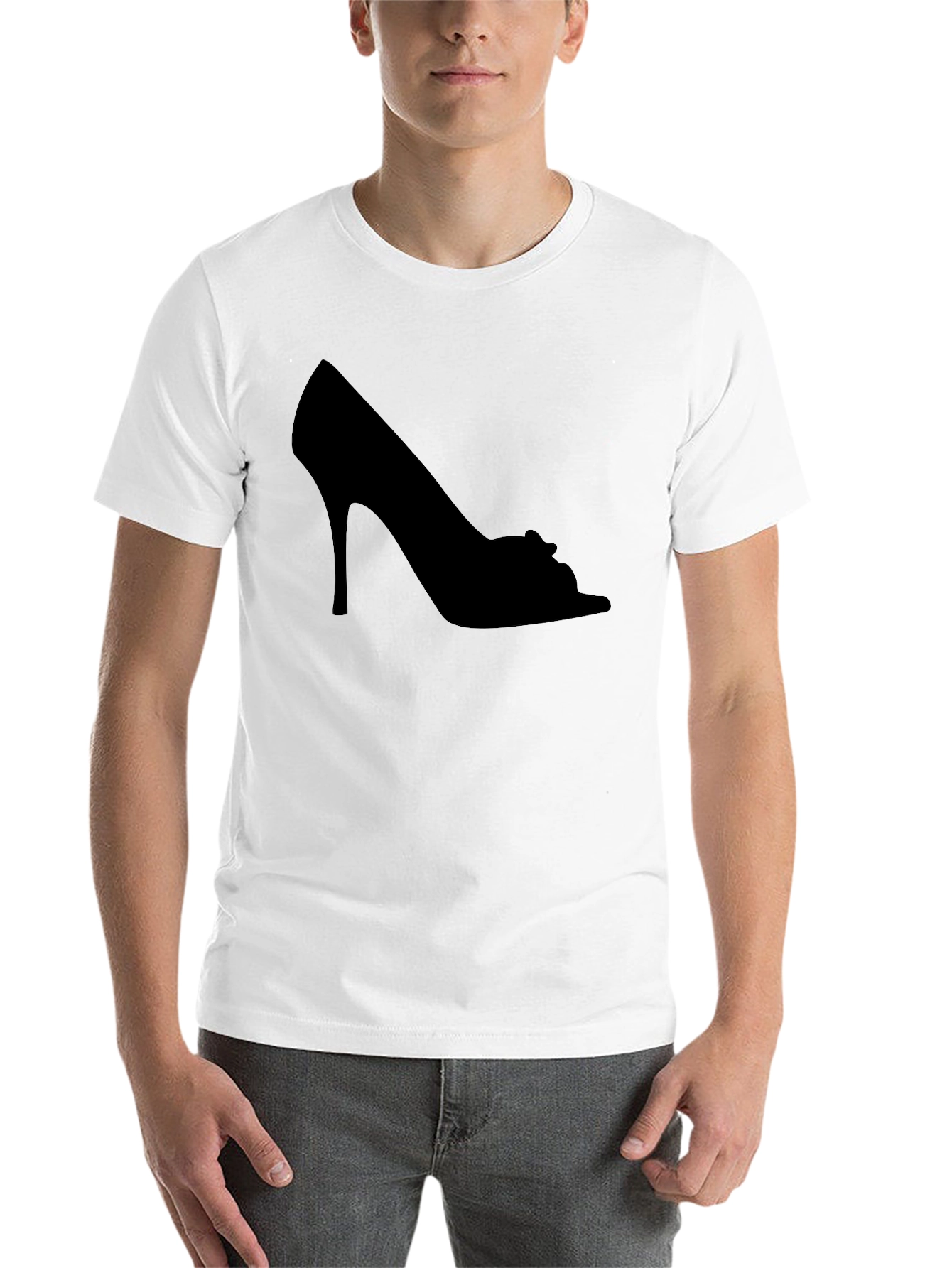 Black High Heel Silhouette T-Shirt view 14