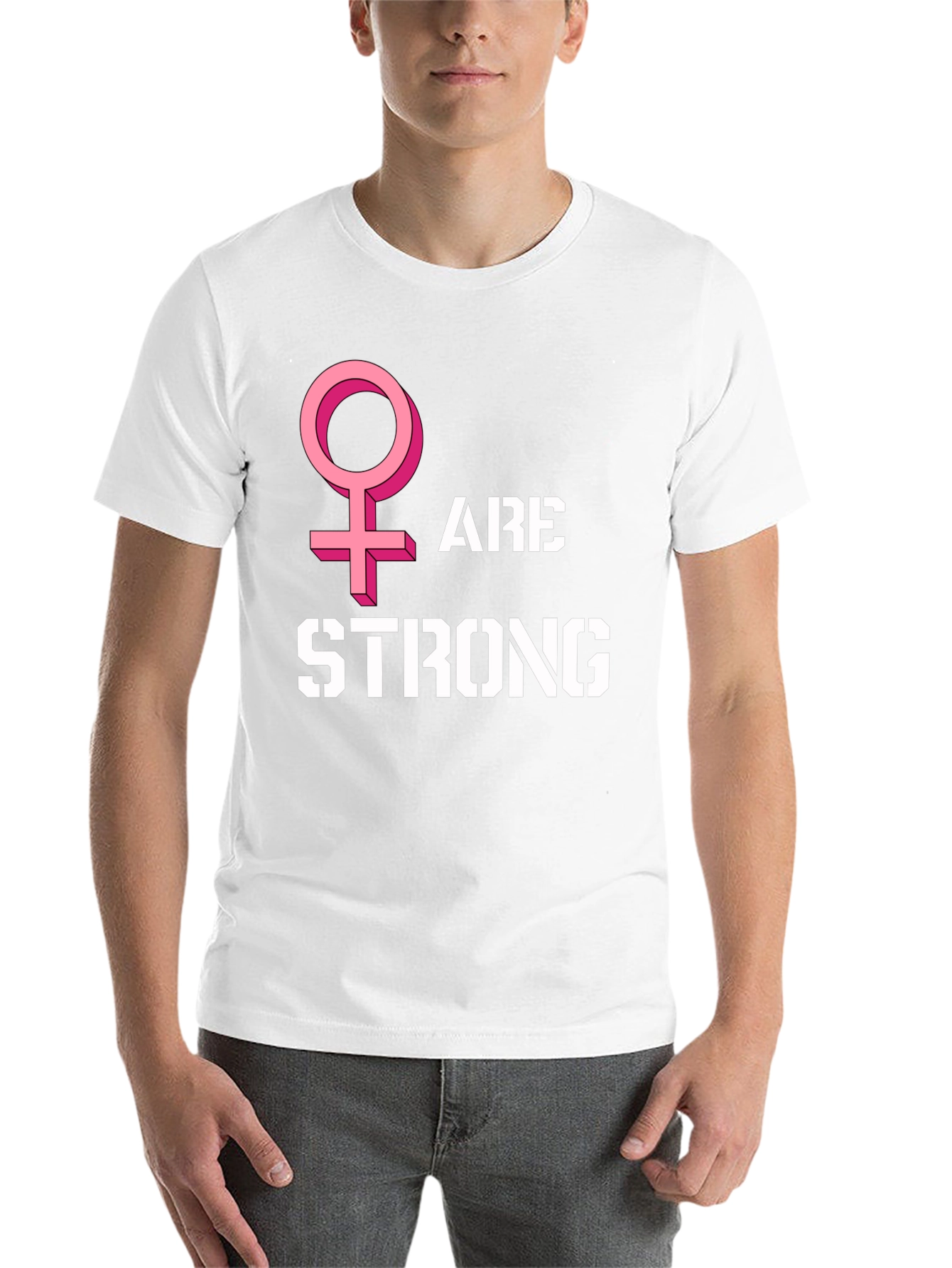 Women Are Strong Graphic Tee - Black - 14