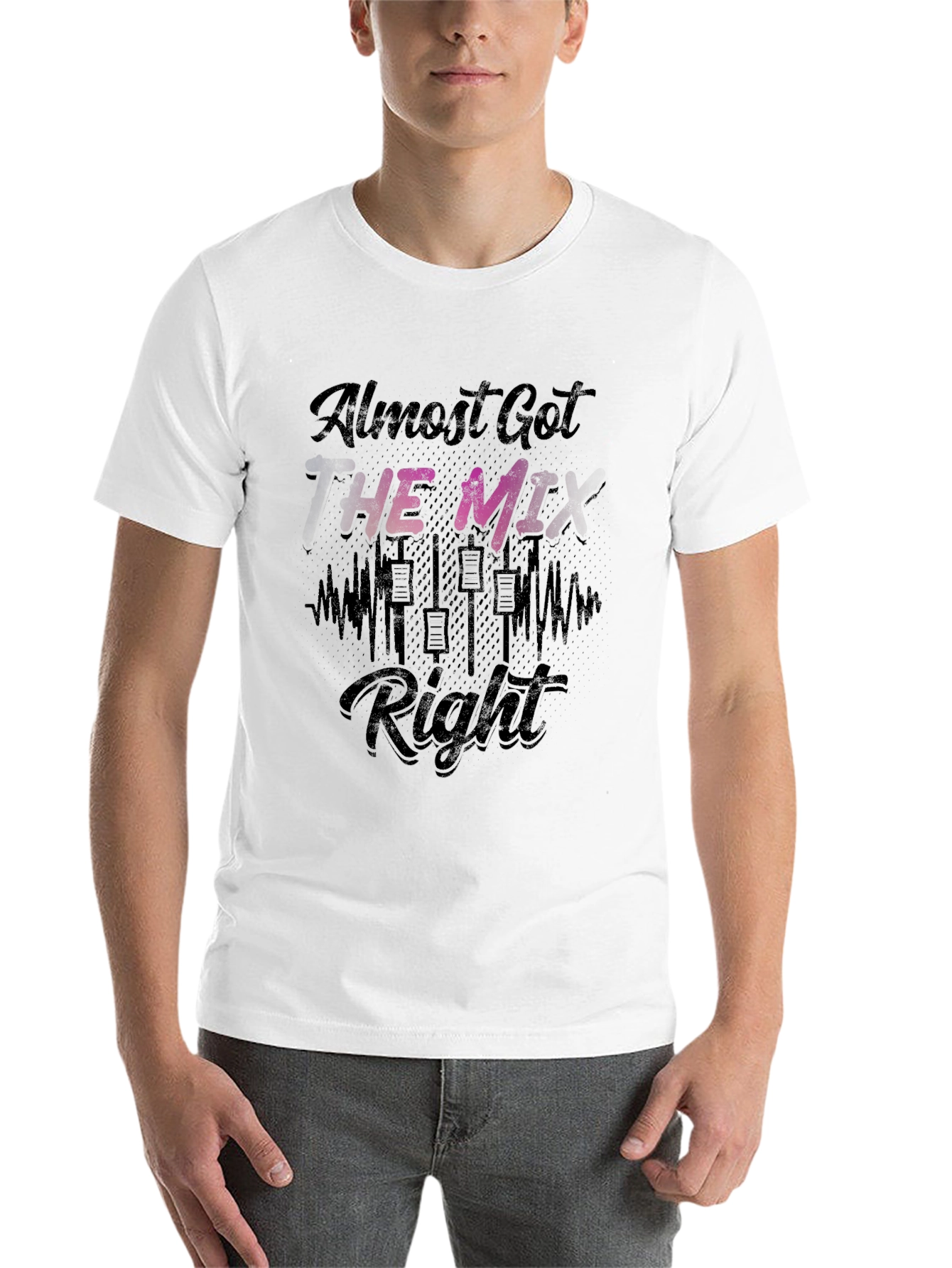 Black Almost Got the Mix Right T-Shirt - Black view 14