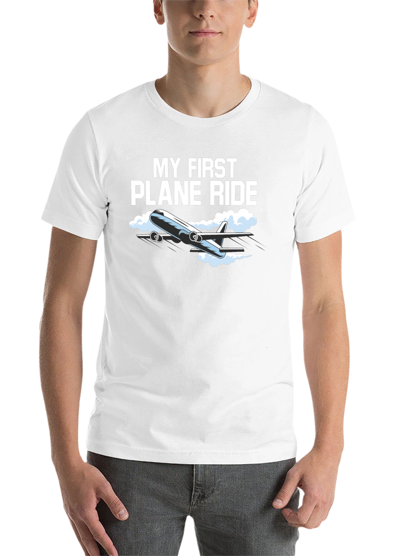 Black My First Plane Ride Graphic Tee - Aviation T-Shirt view 14