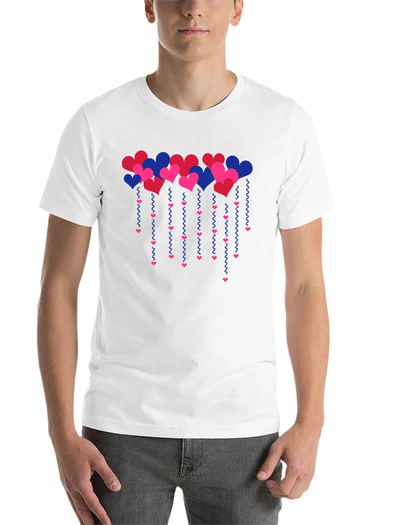 Black Bi Pride Heart T-Shirt - Show Your Colors! view 14