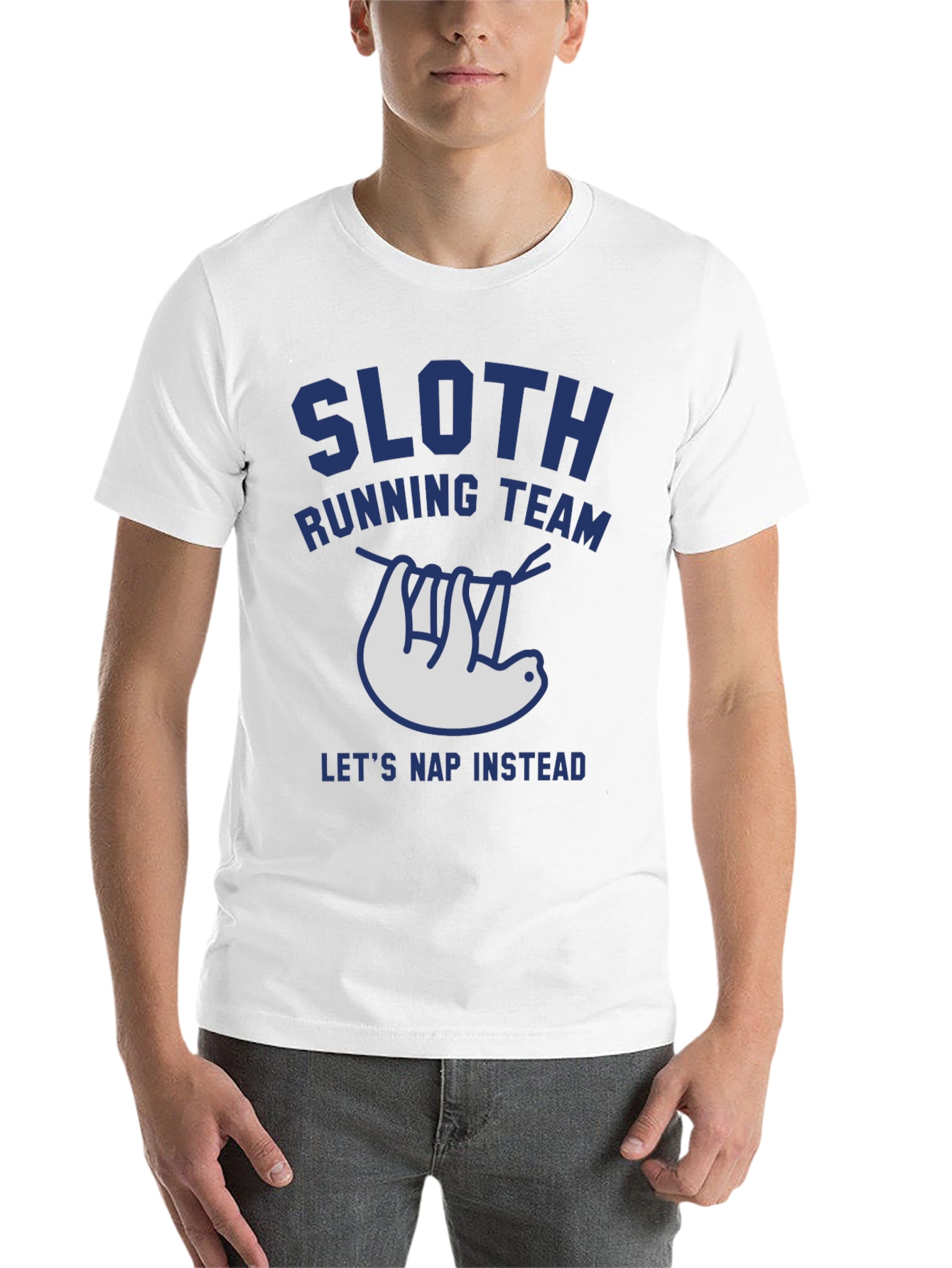 Black Sloth Running Team Tee - Let's Nap Instead view 14