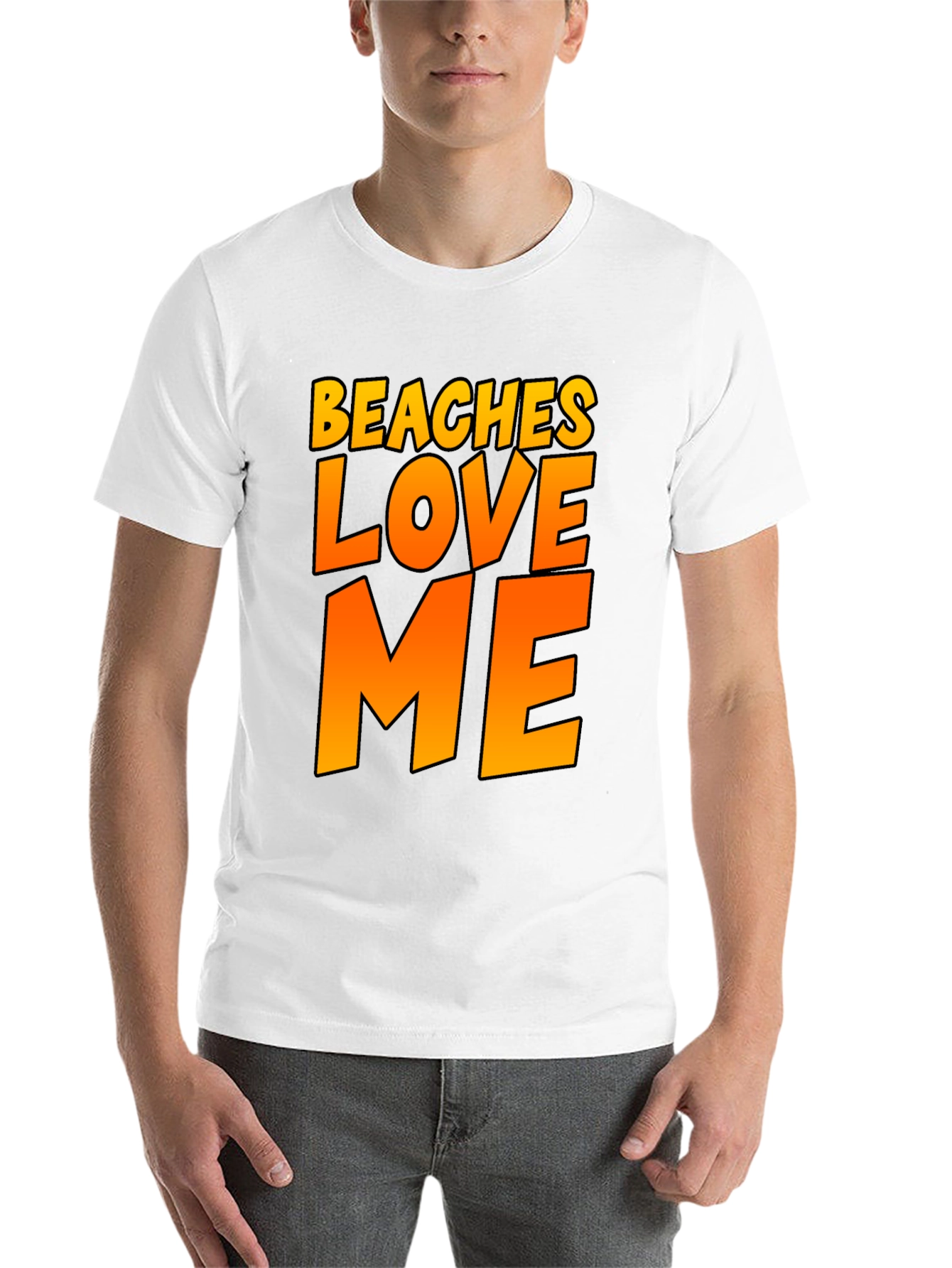 Black Beaches Love Me Graphic Tee - Black Summer Fun Shirt view 14
