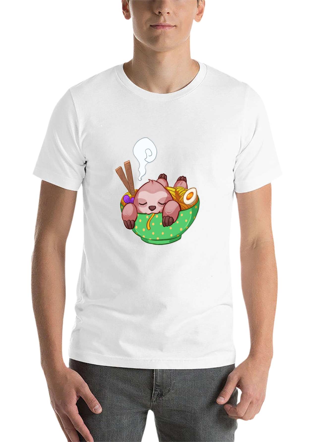 Sloth Ramen Graphic T-Shirt - Comfy & Fun! - 14