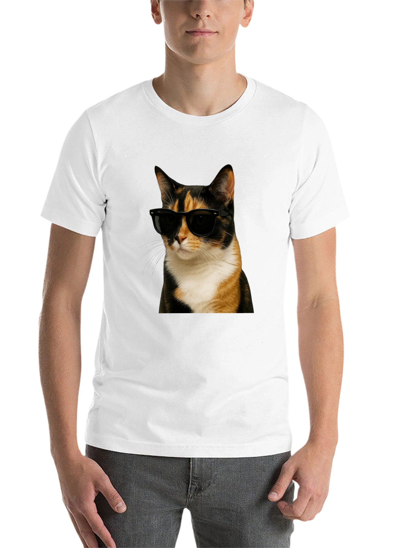 Black Cool Cat Graphic T-Shirt - Black view 14