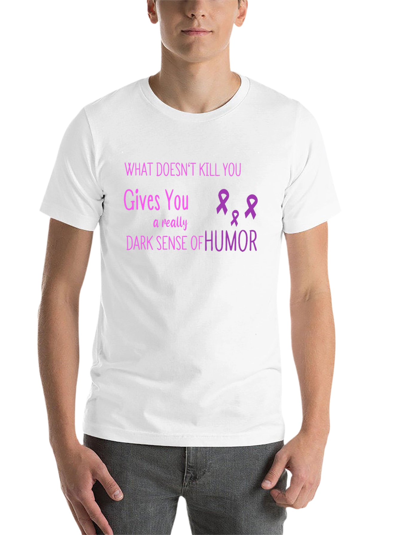 Black Dark Humor T-Shirt - What Doesn't Kill You Makes You Funnier view 14