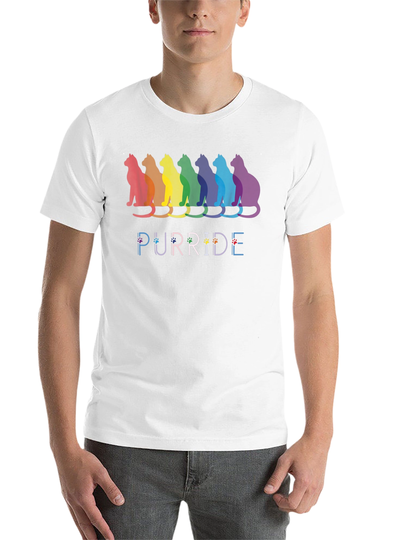 Black Purride Cat Pride T-Shirt view 14