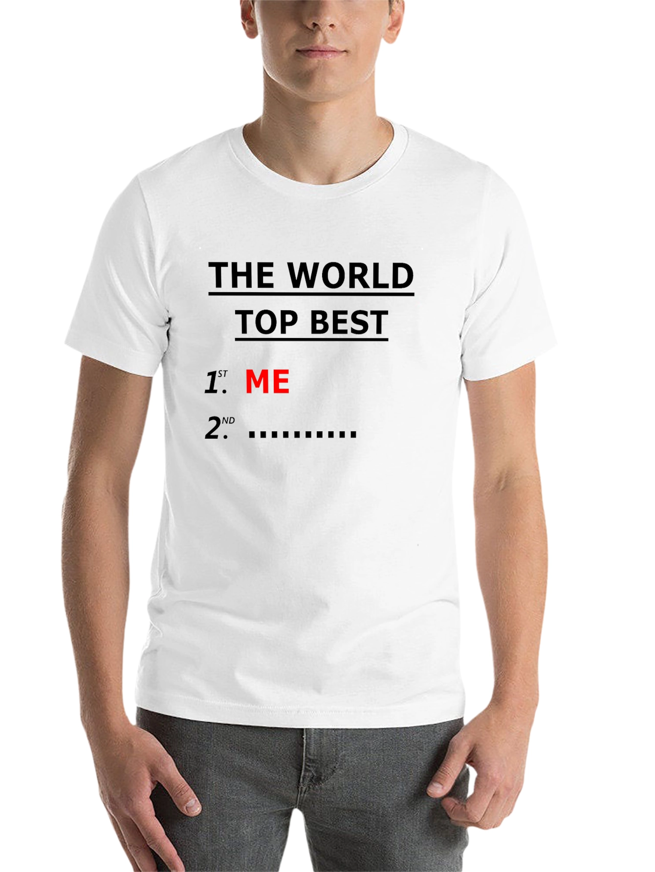 Black World's Top Best ME Graphic Tee view 14