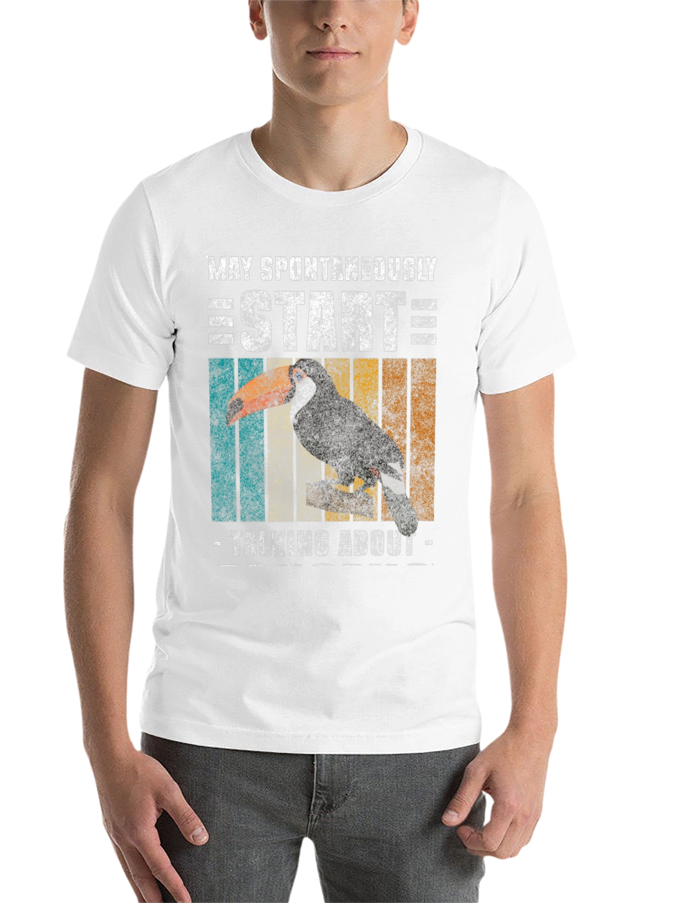 Black Toucan Enthusiast Tee: May Spontaneously Start Talking! view 14