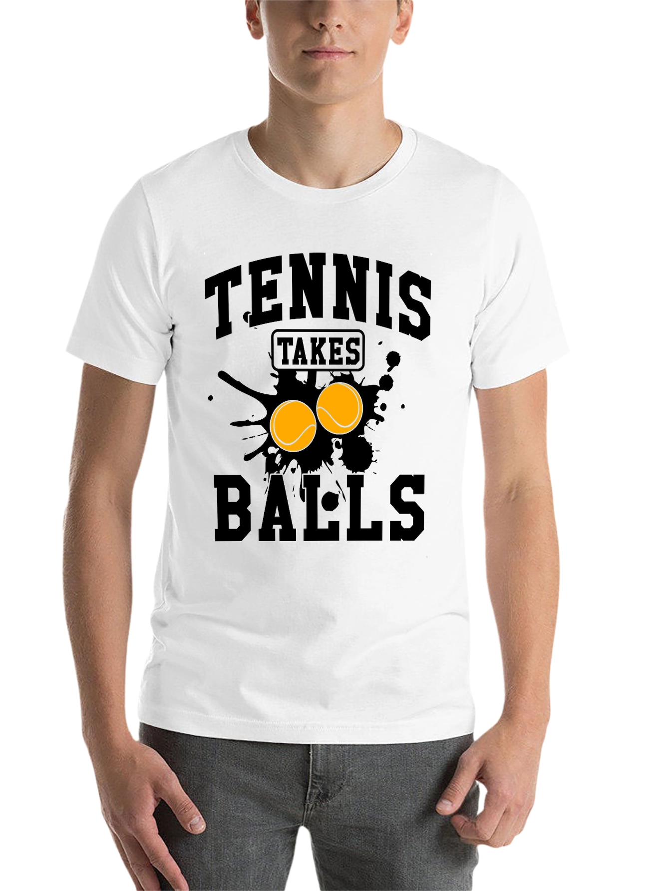 Tennis Takes Balls Graphic T-Shirt - 14
