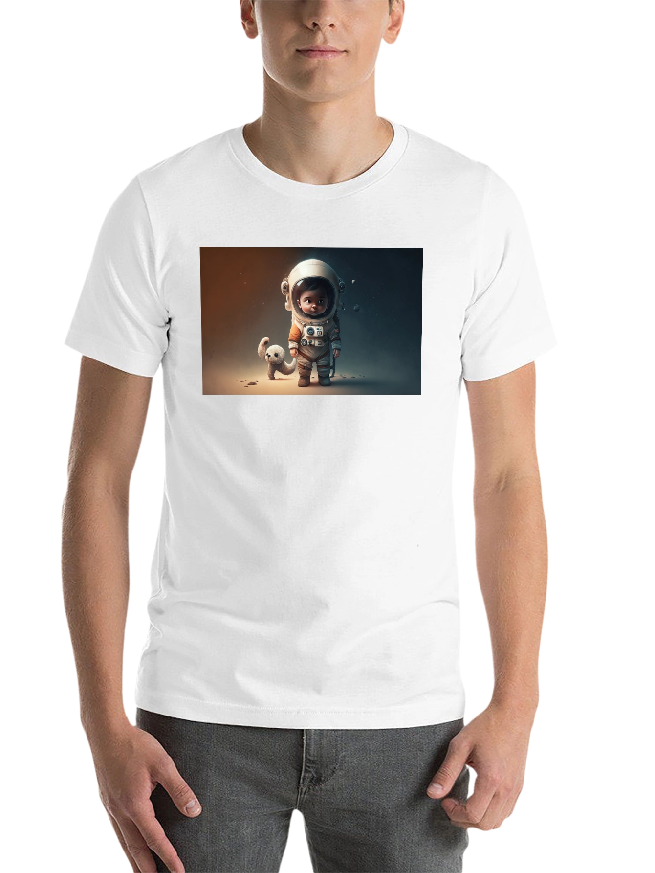 Black Astronaut & Friend Graphic Tee - Black view 14