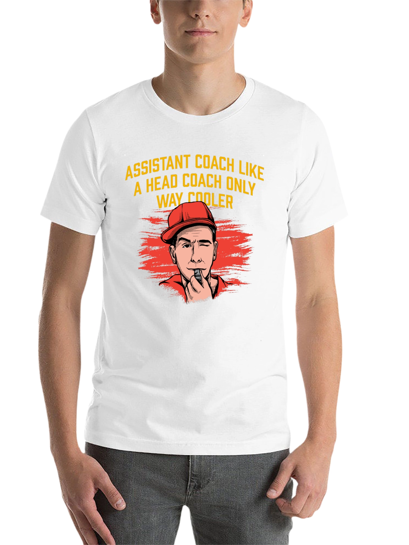 Black Assistant Coach Graphic Tee - Way Cooler Design! view 14