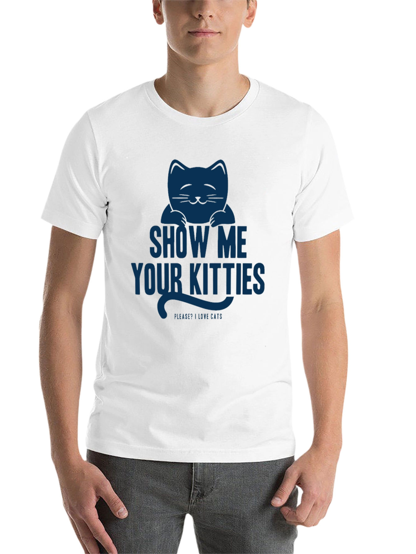 Black Show Me Your Kitties T-Shirt - Funny Cat Lover Tee view 14