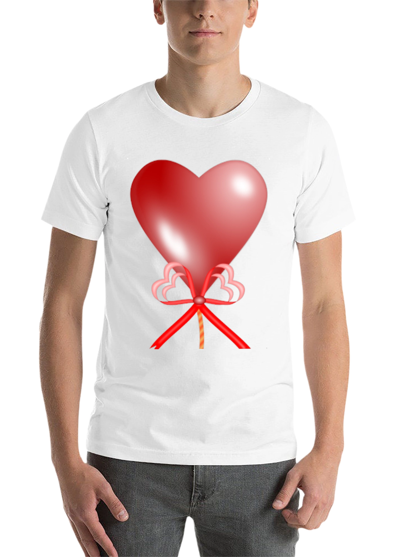 Black Heart Balloon Graphic Tee - Love is in the Air! view 14