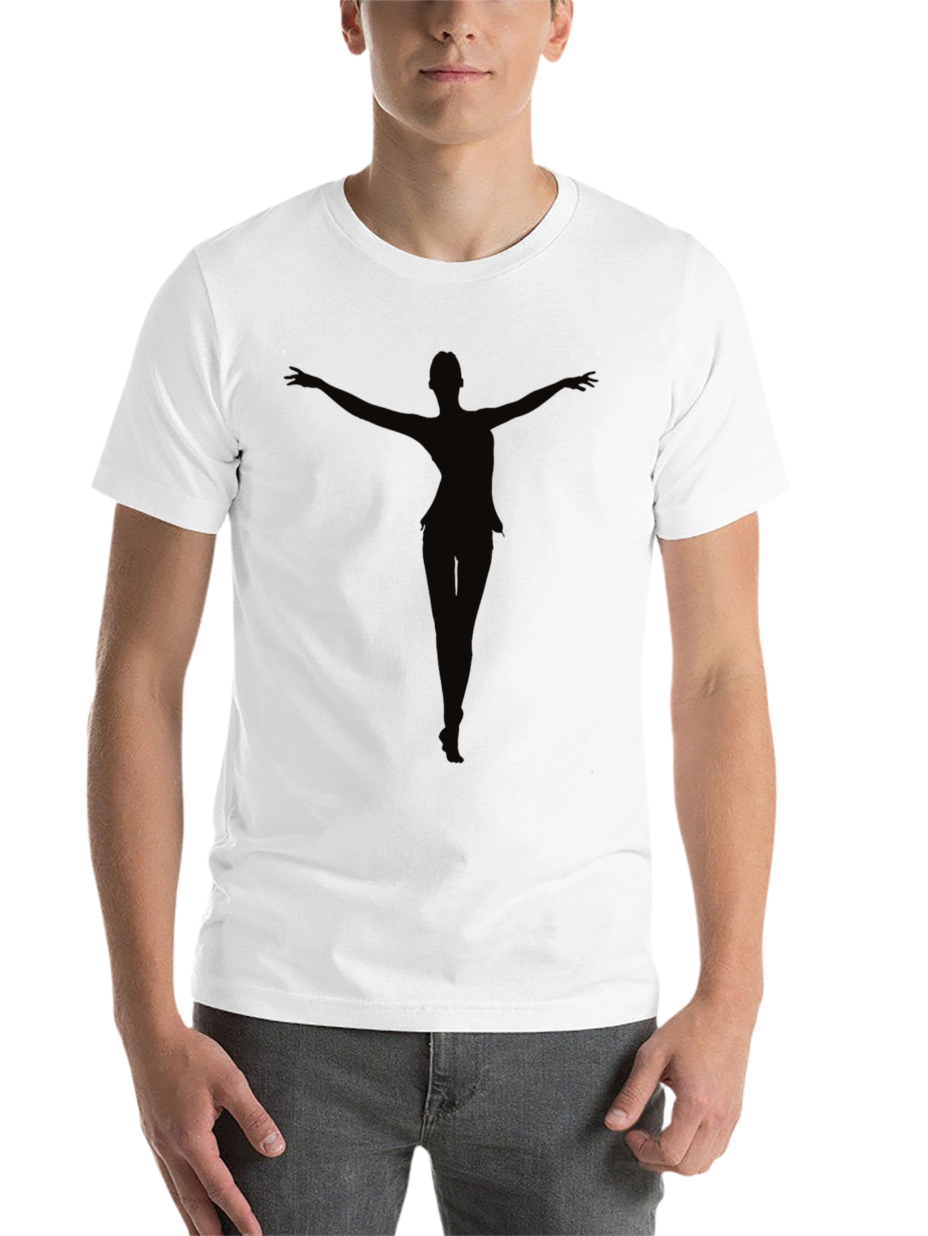 Black Black Silhouette Dancer Graphic Tee view 14