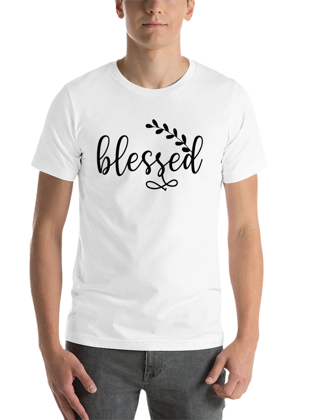 Black Blessed Graphic T-Shirt - Stylish and Comfortable view 14