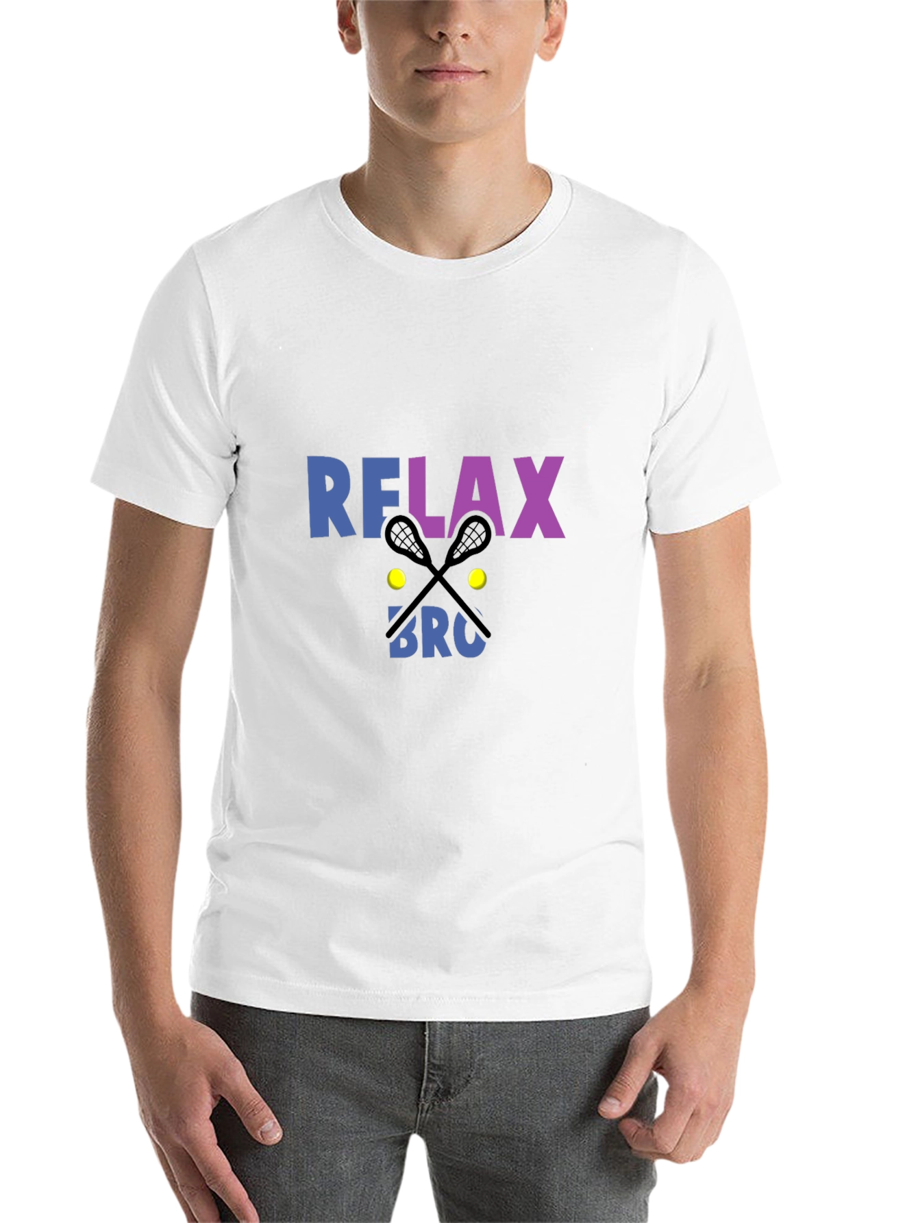 Black Relax Bro Lacrosse Graphic Tee view 14