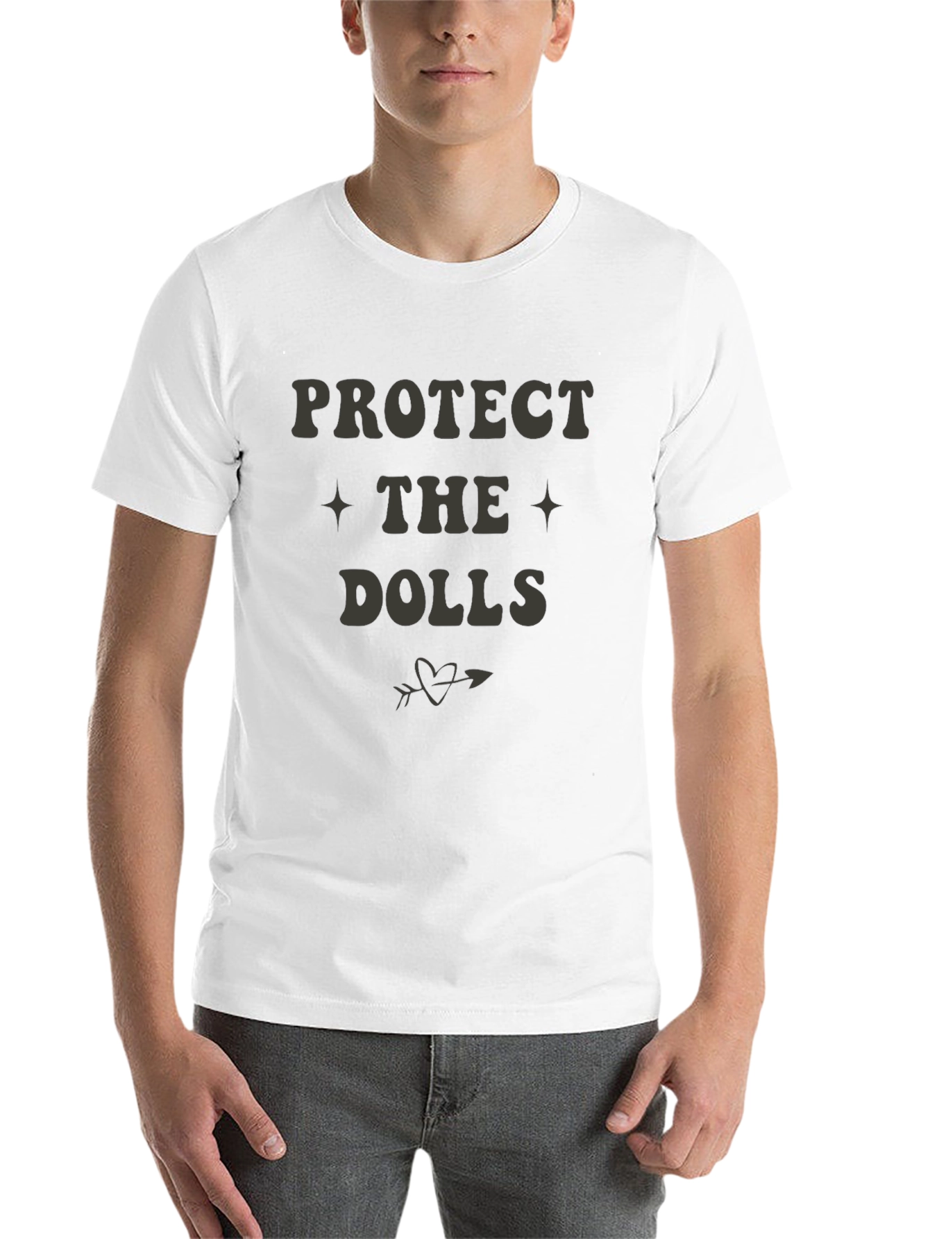 Black Protect the Dolls Graphic Tee - Unisex Cotton T-Shirt view 14