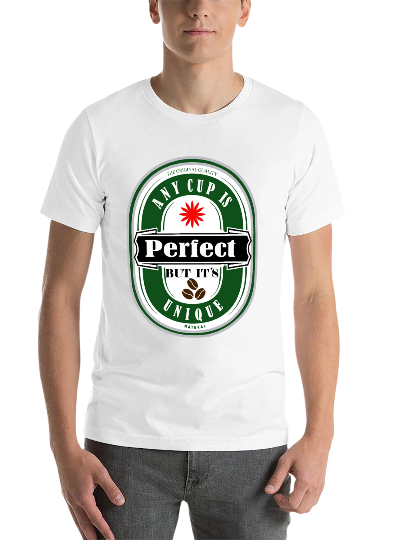 Black Any Cup Is Perfect Unique Natural Coffee Graphic Tee view 14