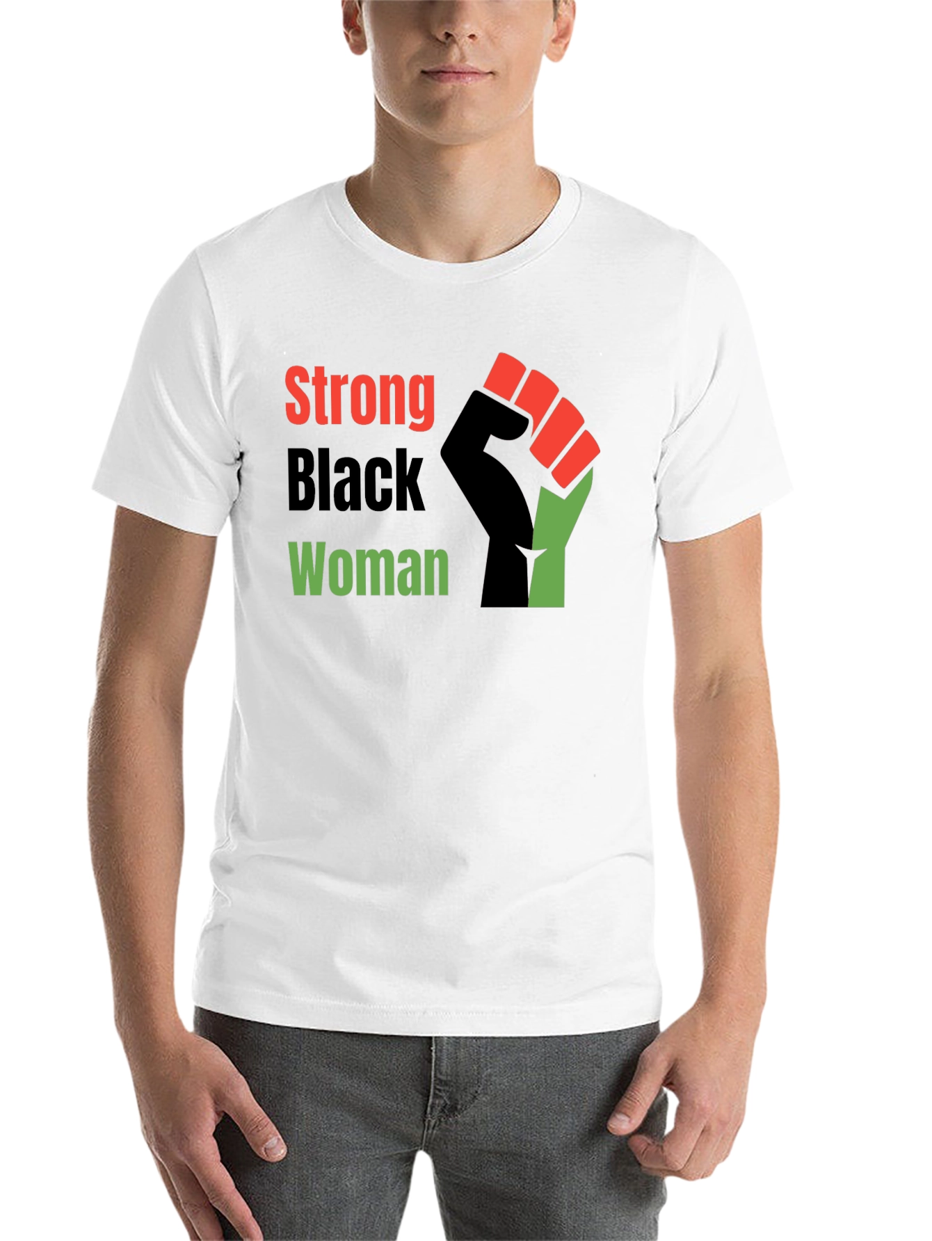 Black Strong Black Woman Graphic Tee - Empowering Design view 14