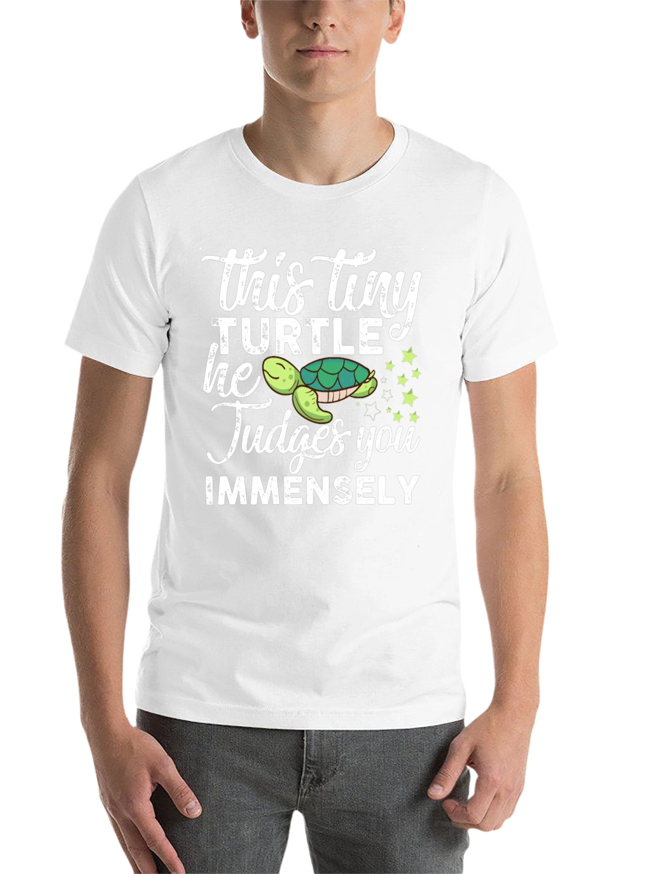 Black This Tiny Turtle Judges You Funny Graphic Tee view 14