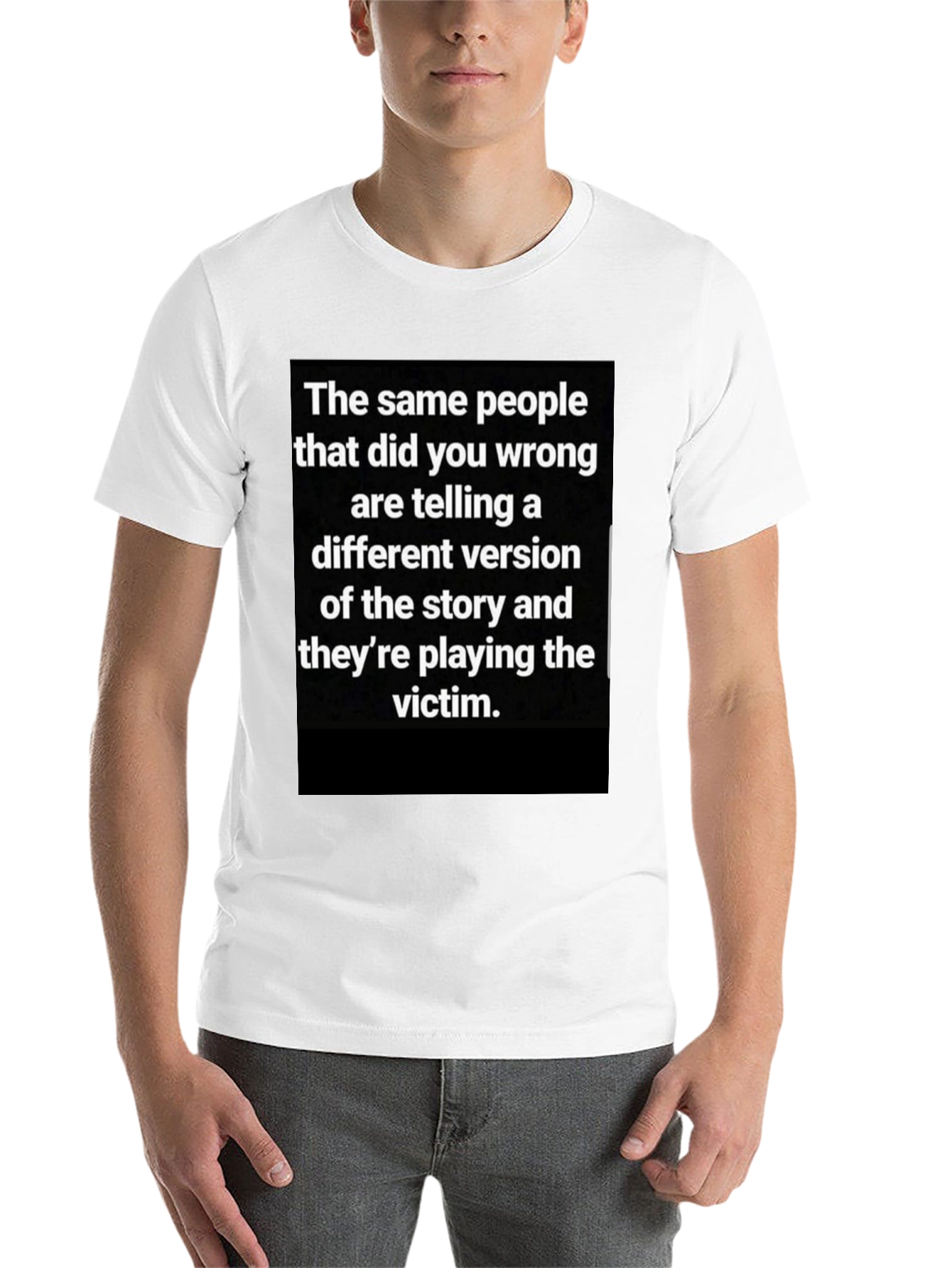 Black Victim T-Shirt: Same People, Different Story view 14