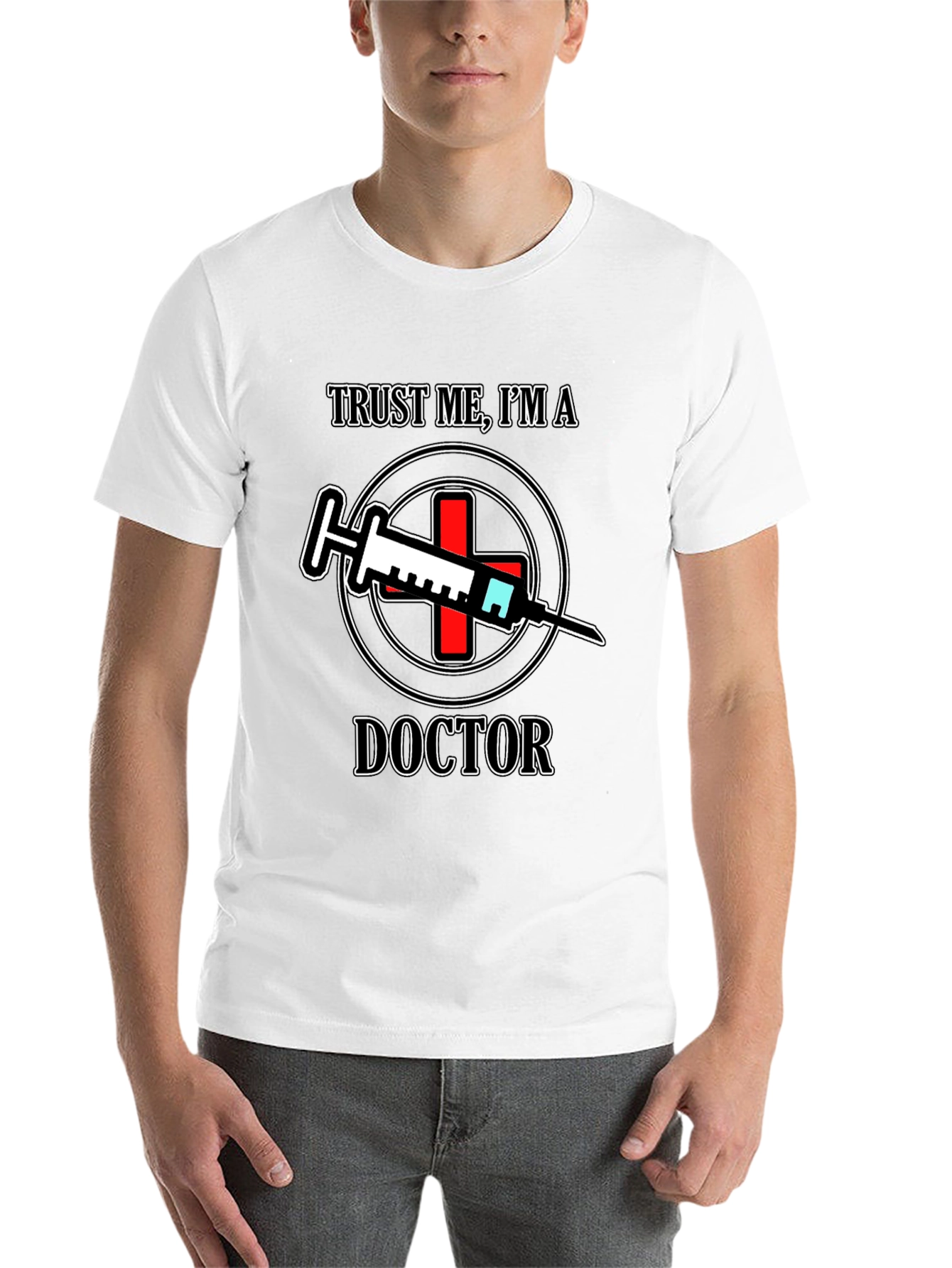 Black Trust Me I'm A Doctor T-Shirt view 14