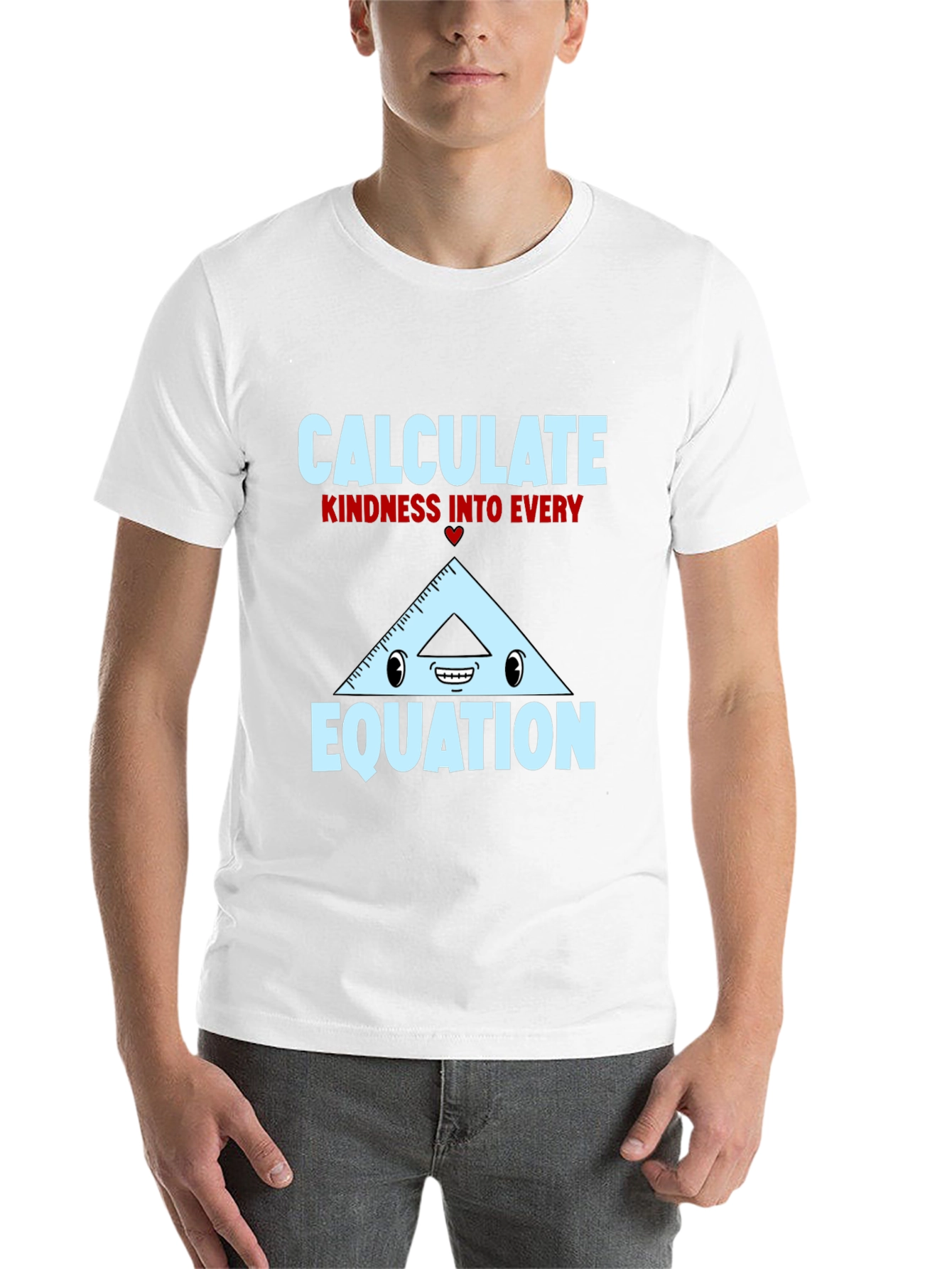 Black Calculate Kindness T-Shirt - Math Humor Tee view 14
