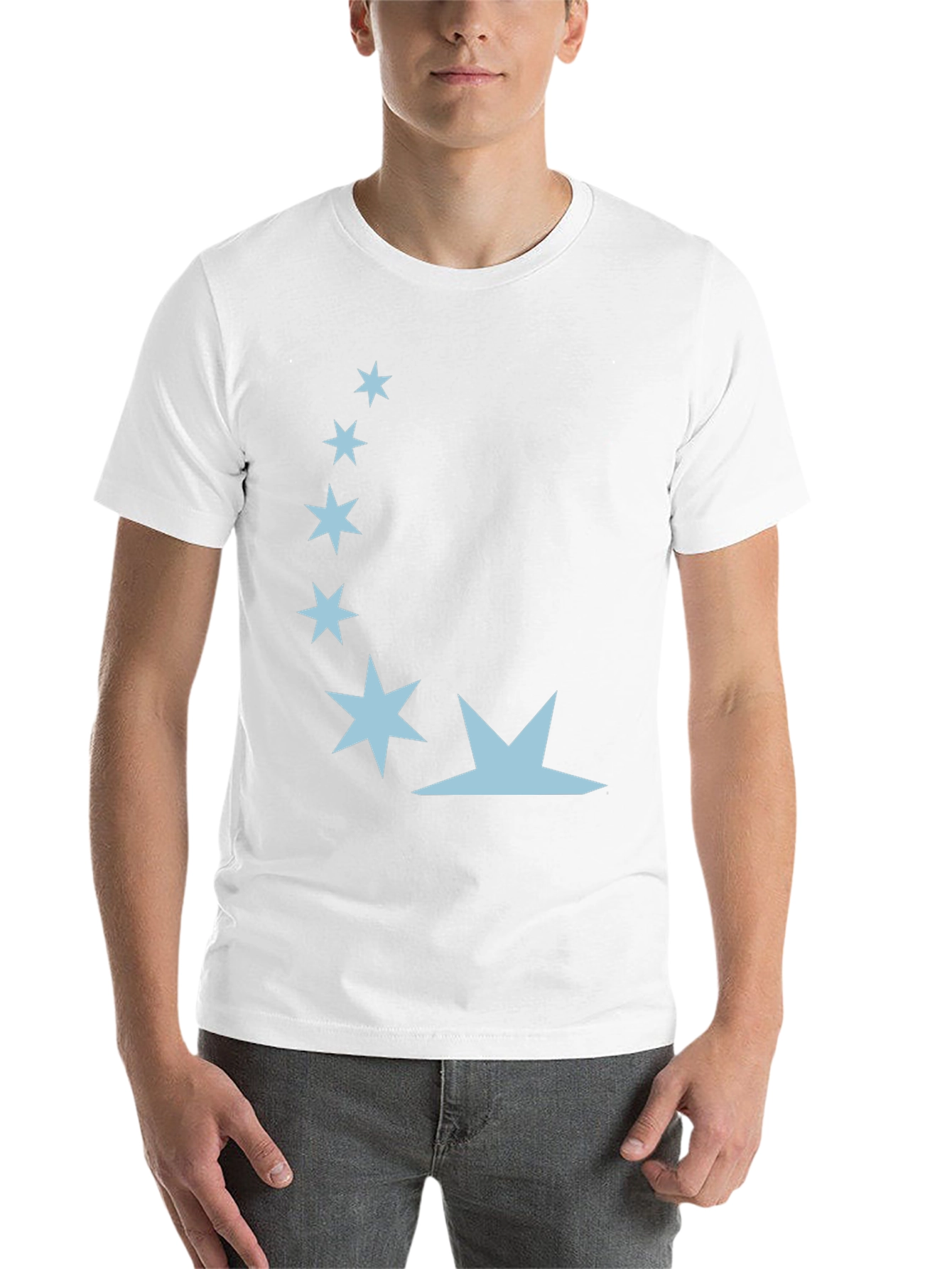 Black Celestial Star Graphic Tee - Soft Cotton Blend view 14