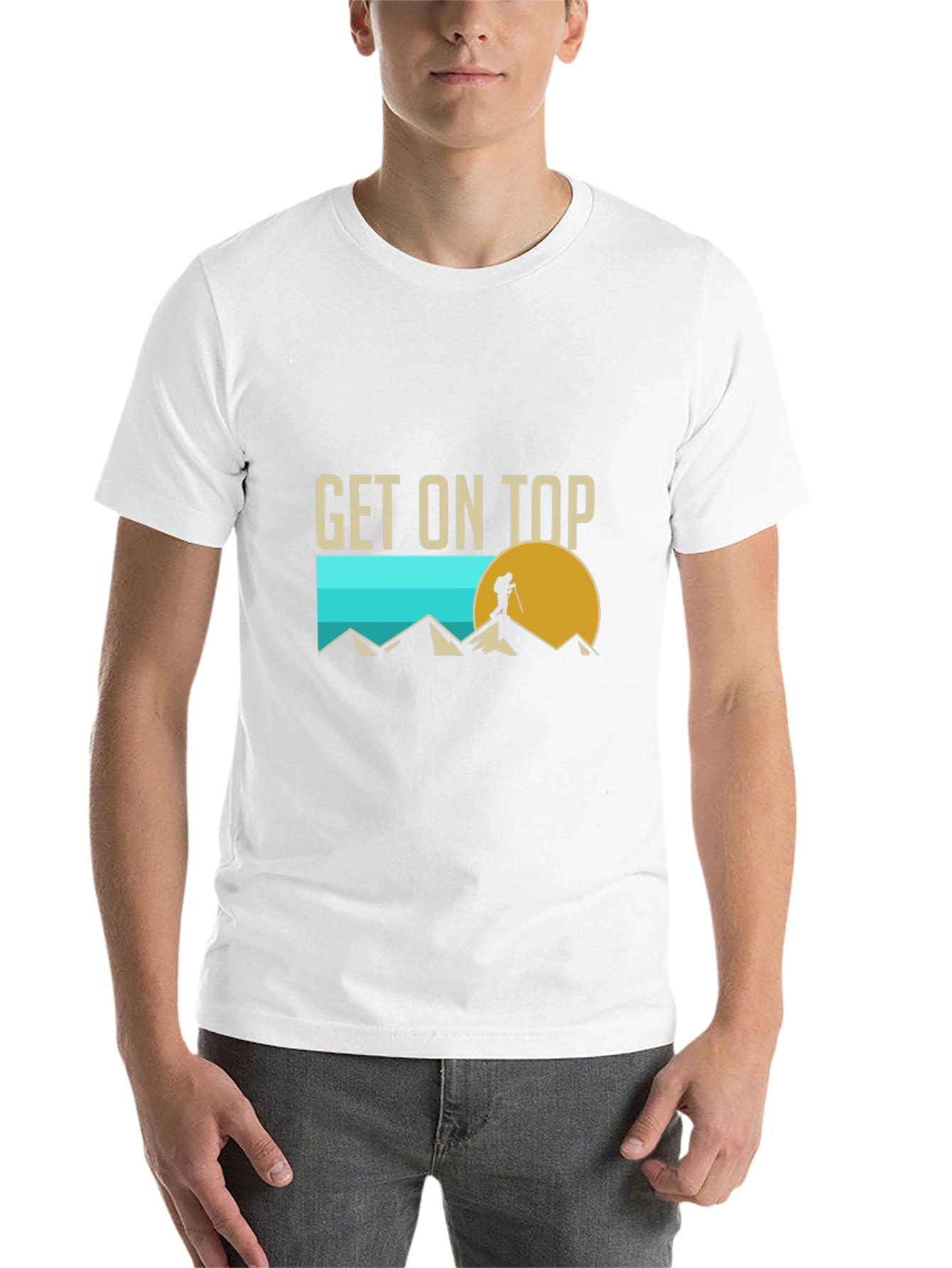 Black Get On Top Hiking Graphic Tee view 14