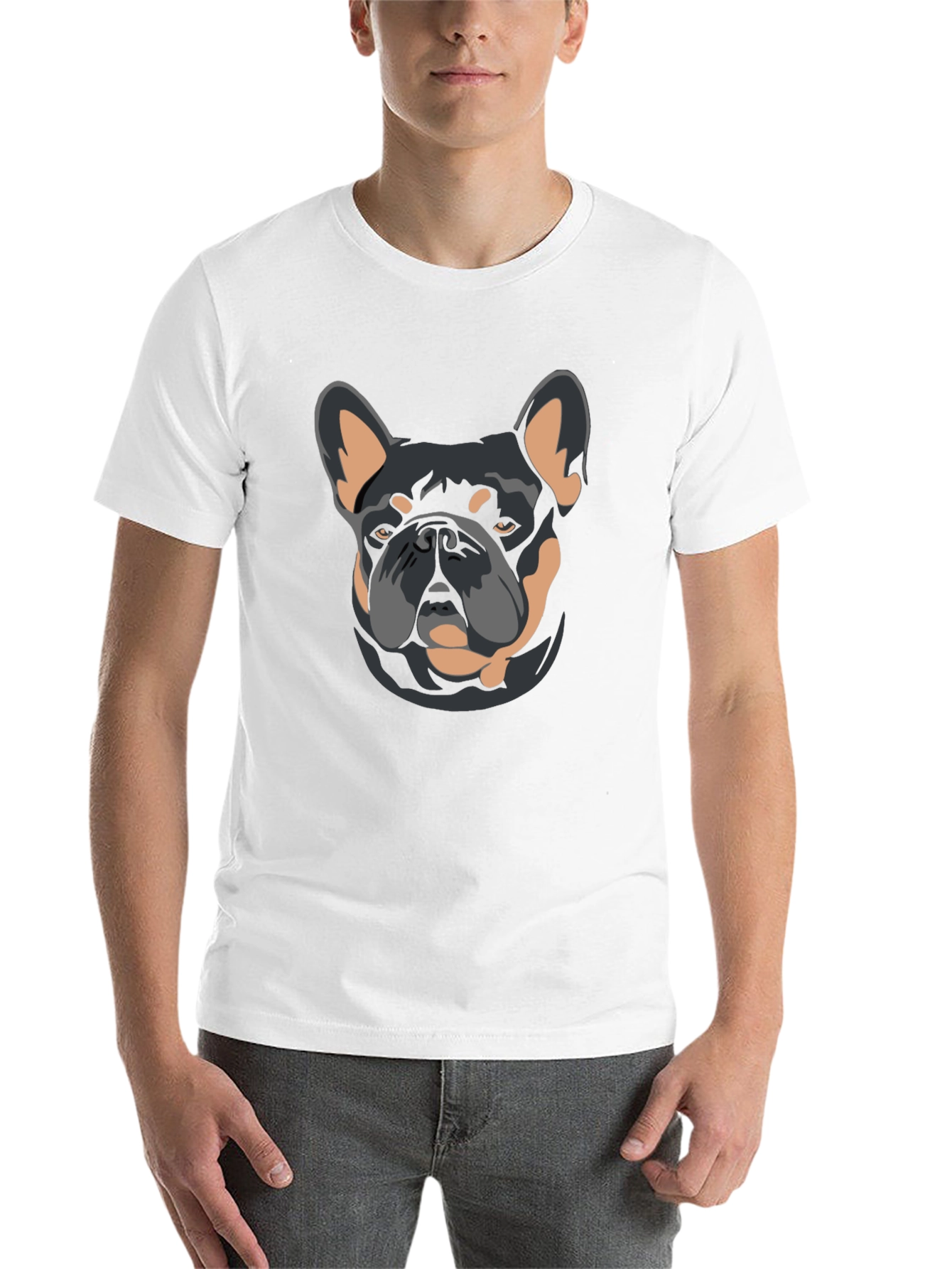 Black Black Dog Graphic T-Shirt - French Bulldog Design view 14