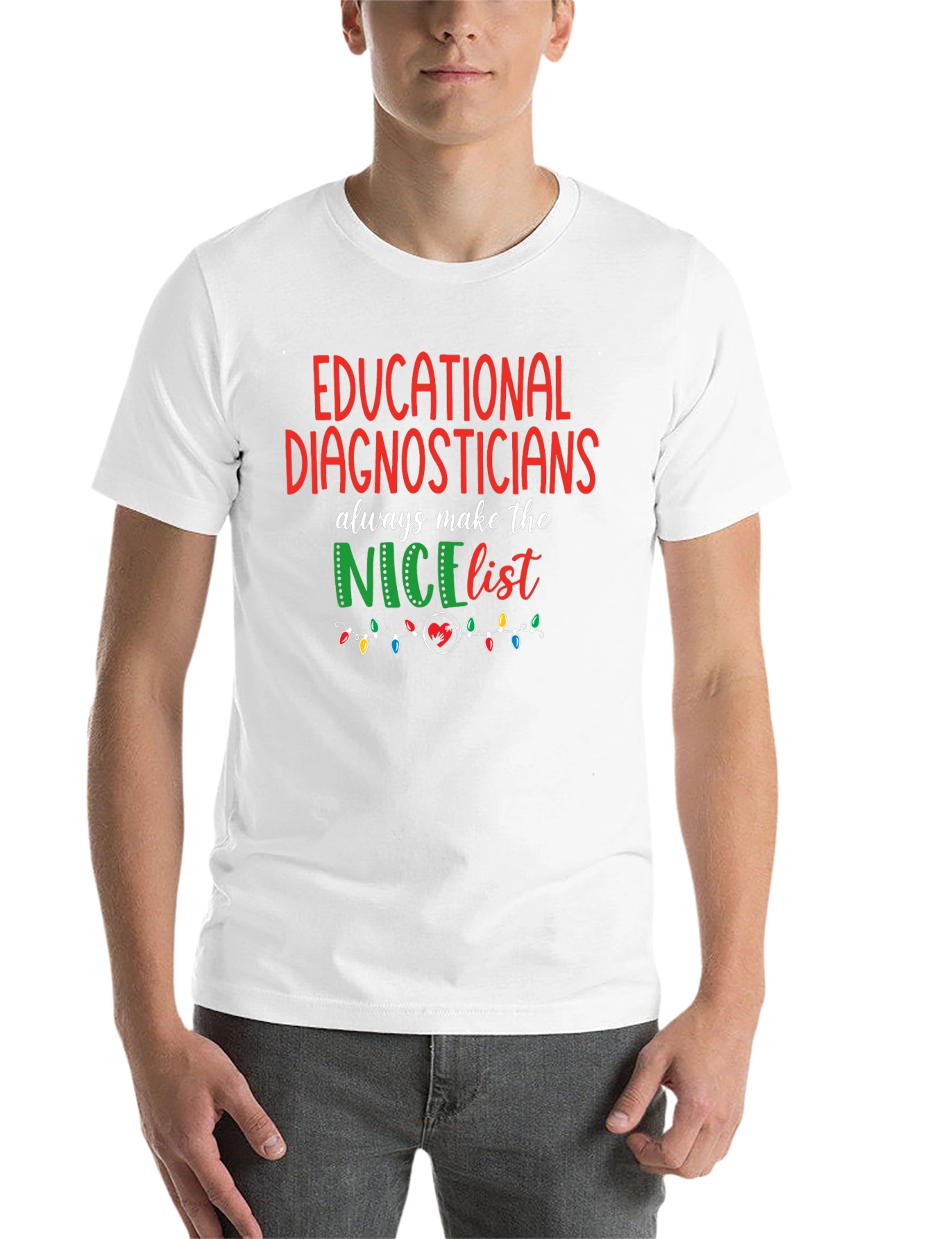 Black Educational Diagnosticians Nice List T-Shirt view 14
