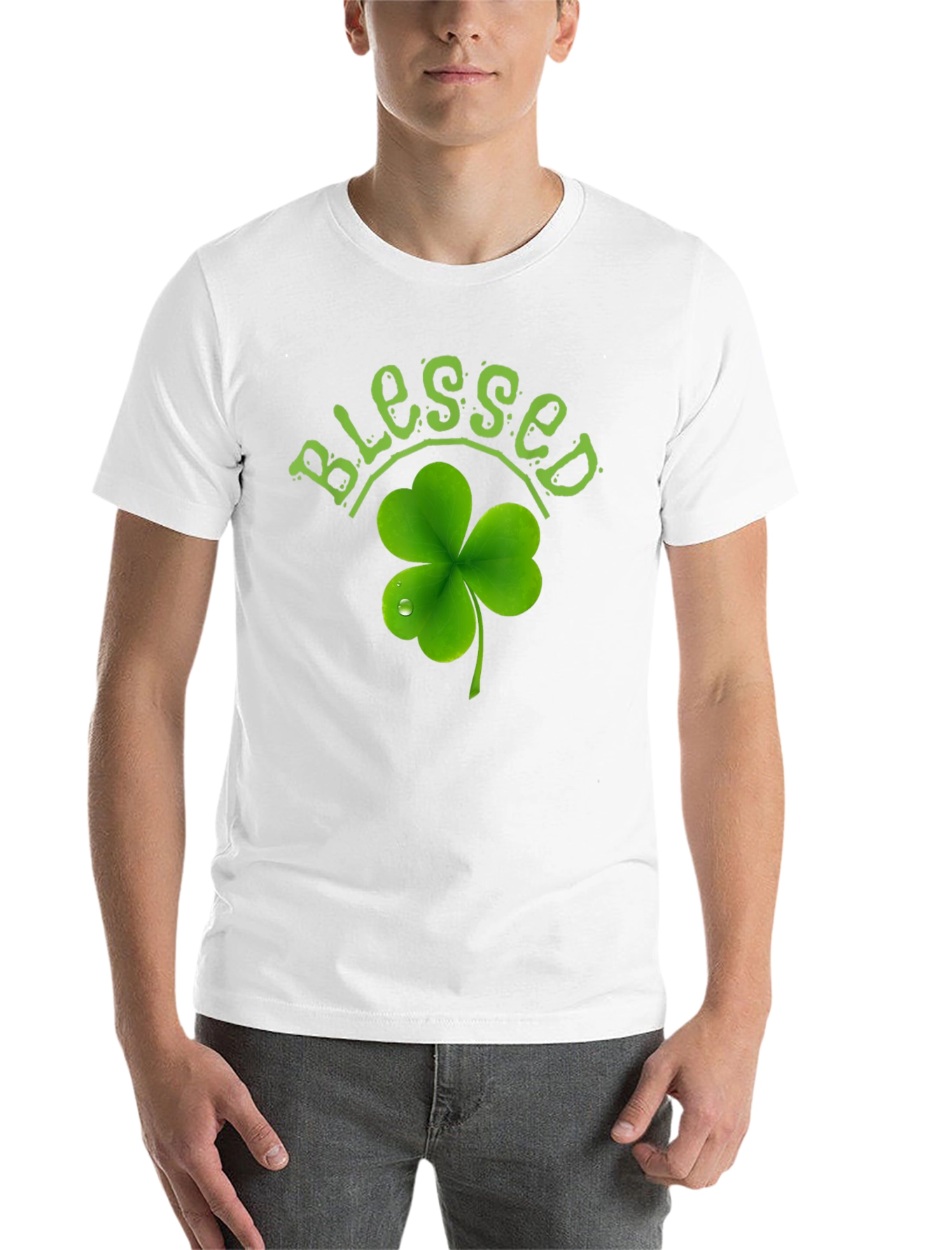 Blessed Shamrock T-Shirt - St. Patrick's Day Tee - 14