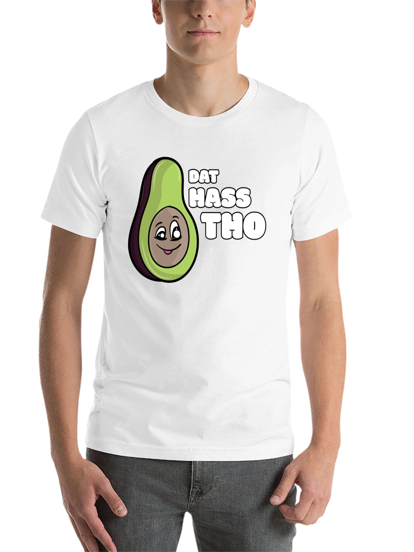 Black Dat Hass Tho Avocado Black T-Shirt Funny Tee view 14