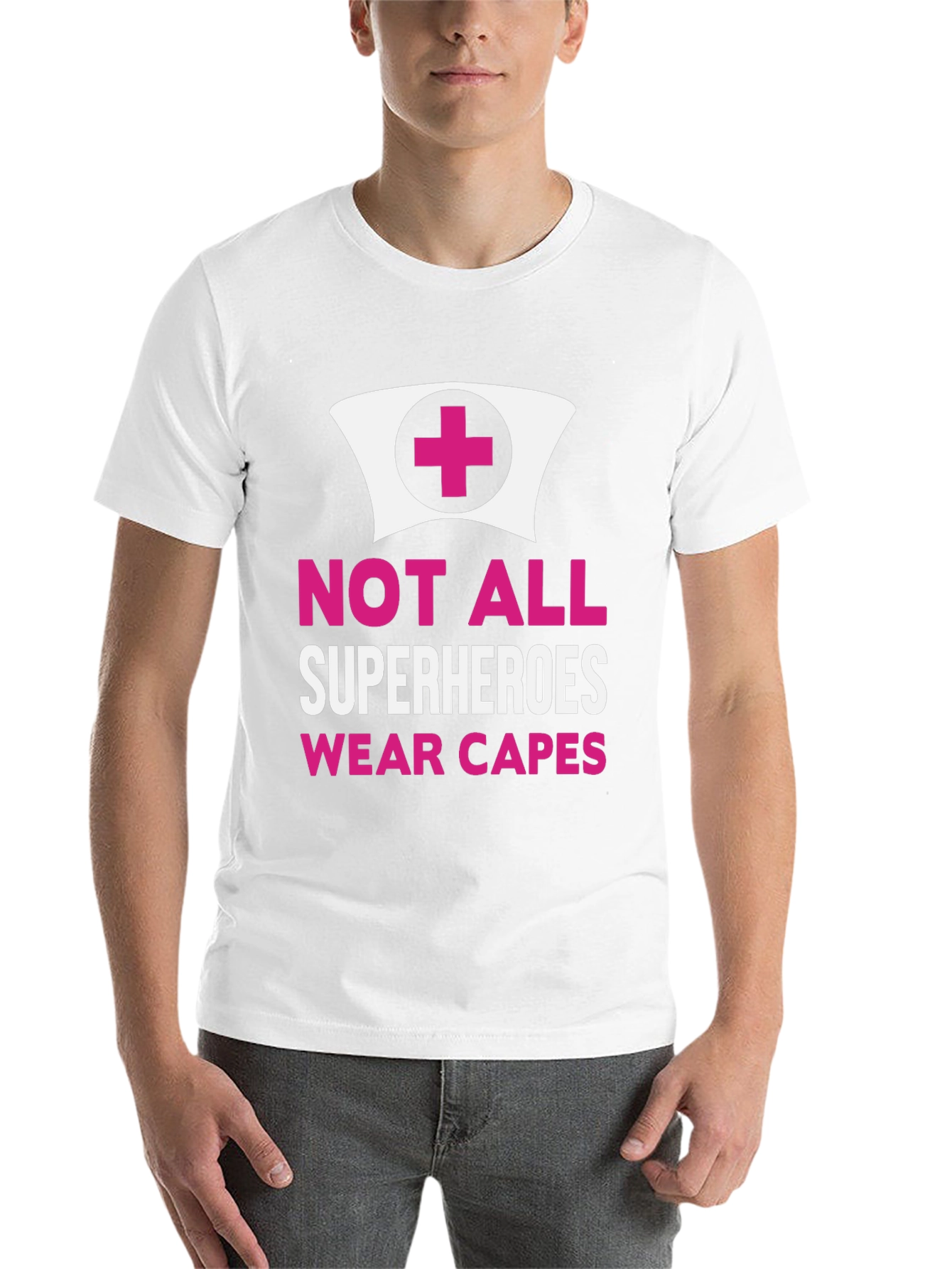 Black Not All Superheroes Nurse T-Shirt view 14