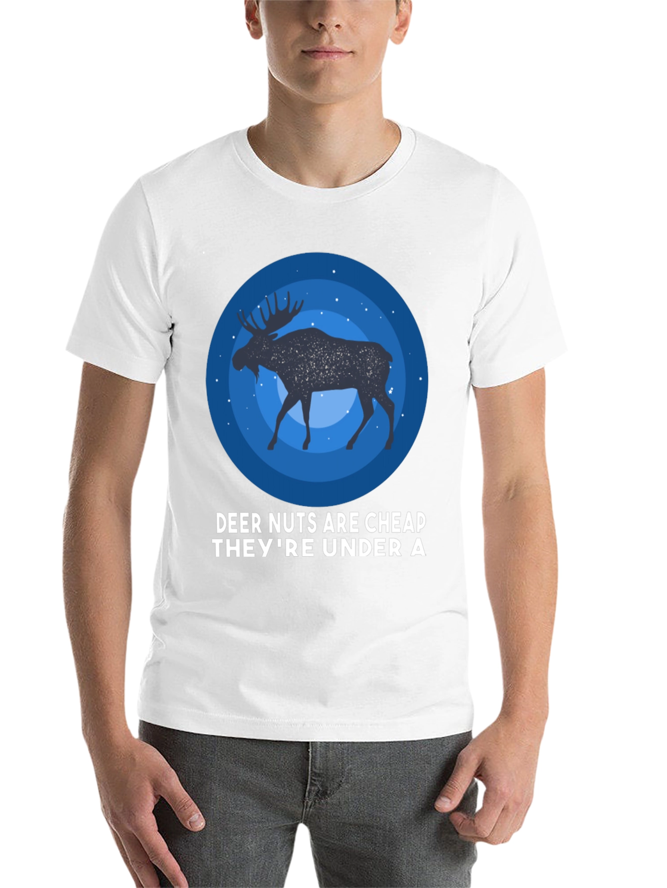 Black Deer Nuts T-Shirt - Funny Graphic Tee for Men view 14