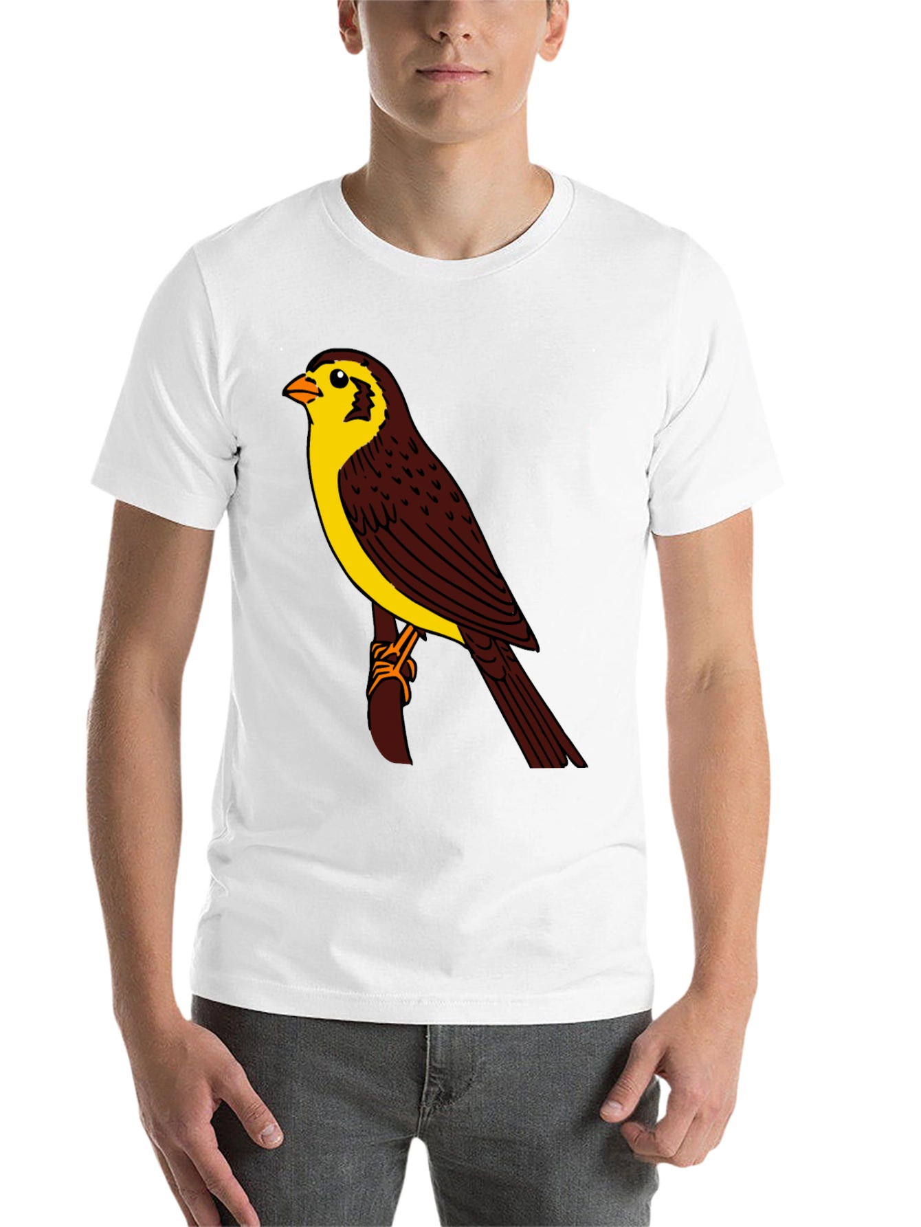 Black Bird Graphic T-Shirt - Black Crew Neck view 14