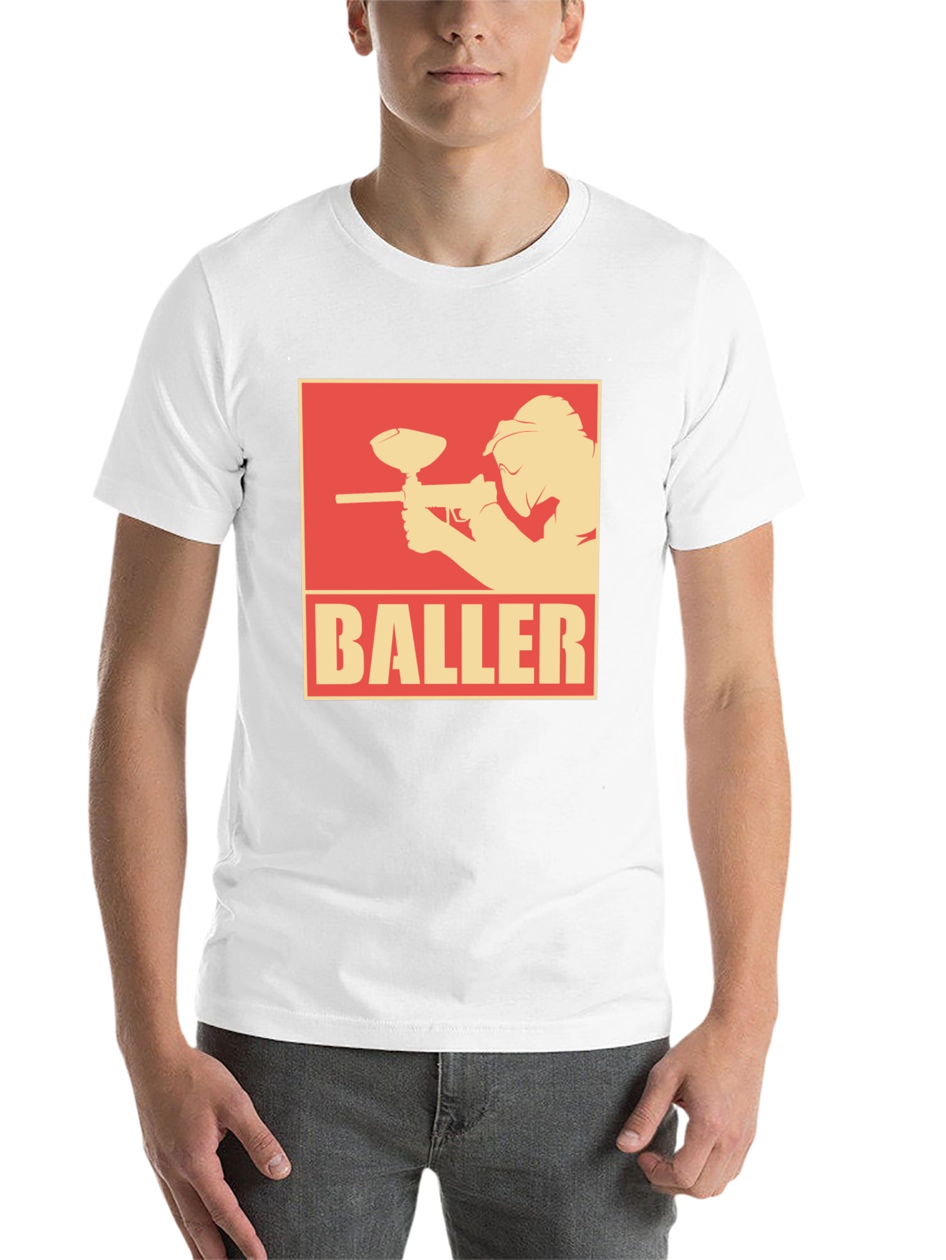 Black Baller Paintball T-Shirt - Black Graphic Tee view 14