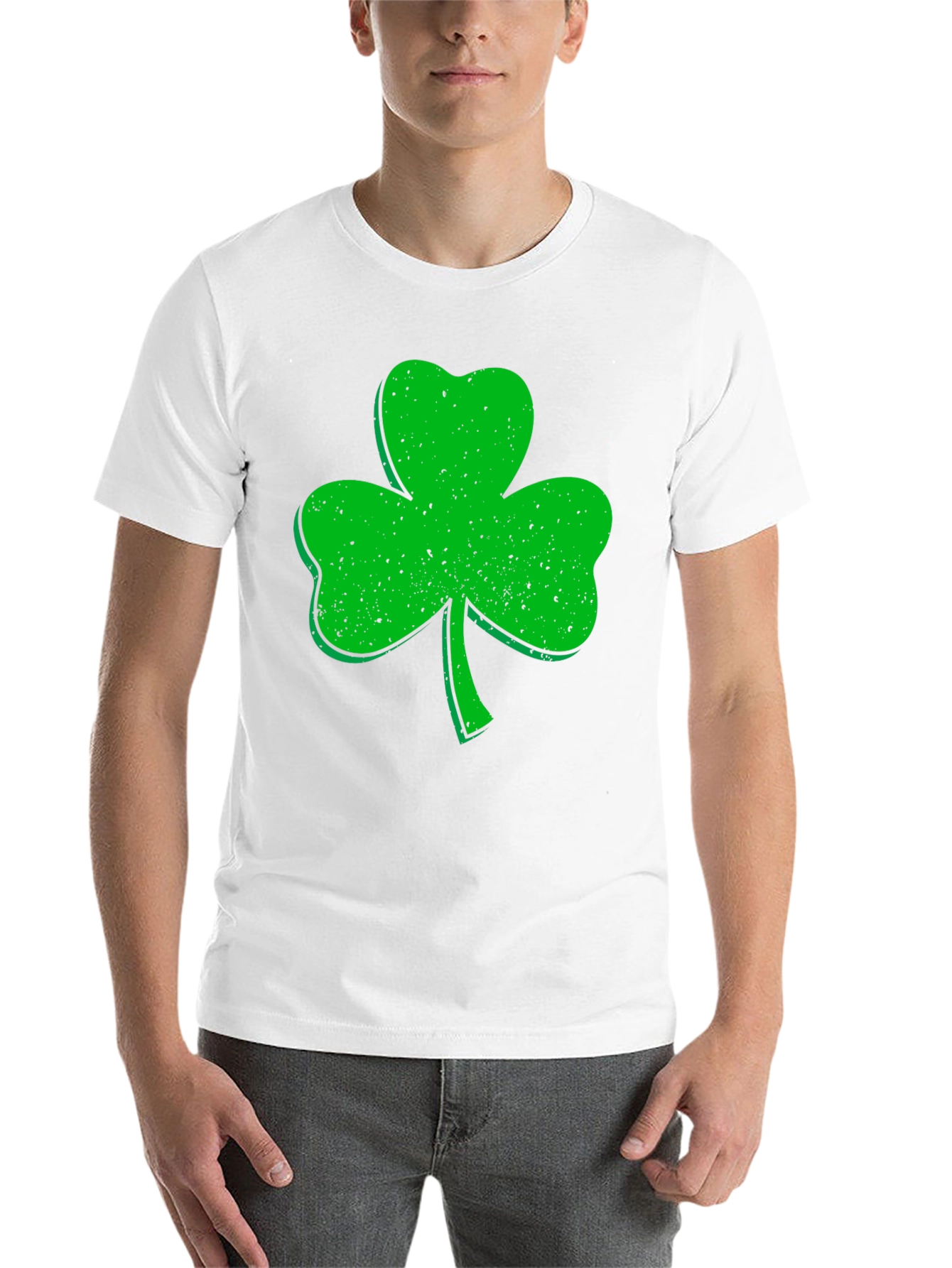 Black Shamrock Graphic Tee - St. Patrick's Day Apparel view 14