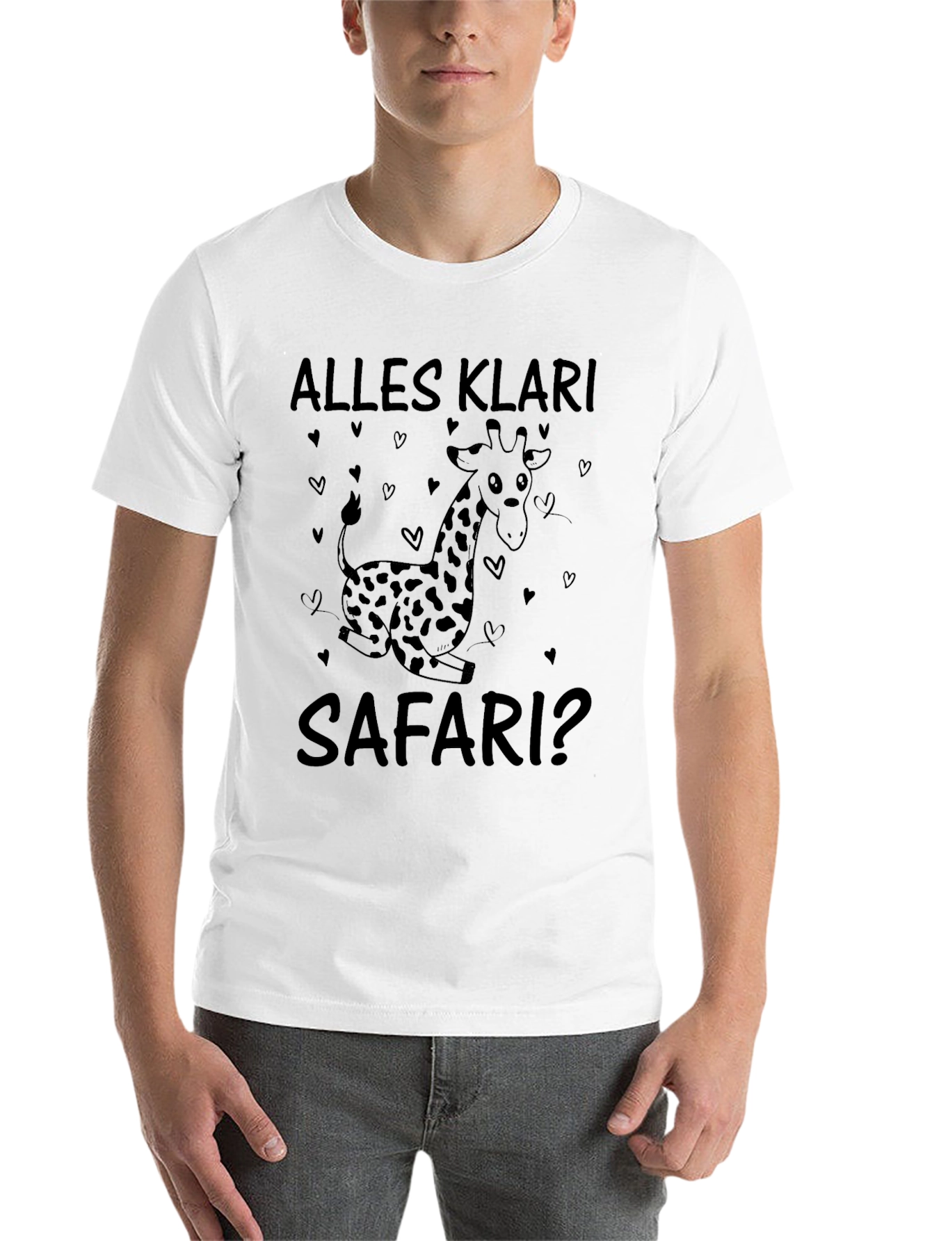 Black Safari Giraffe T-Shirt - Alles Klar? view 14