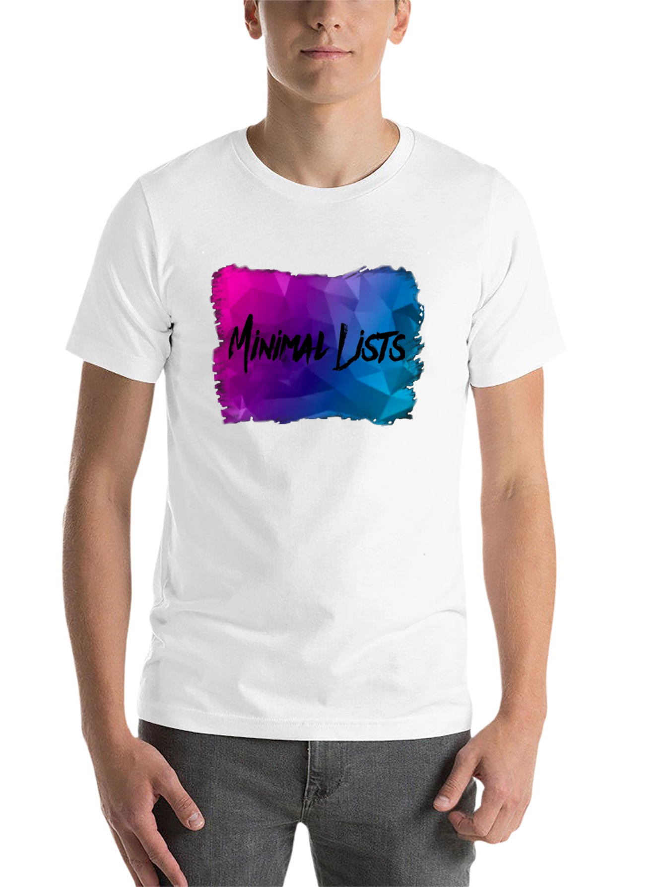 Black Minimal Lists Graphic T-Shirt - Unique Design view 14