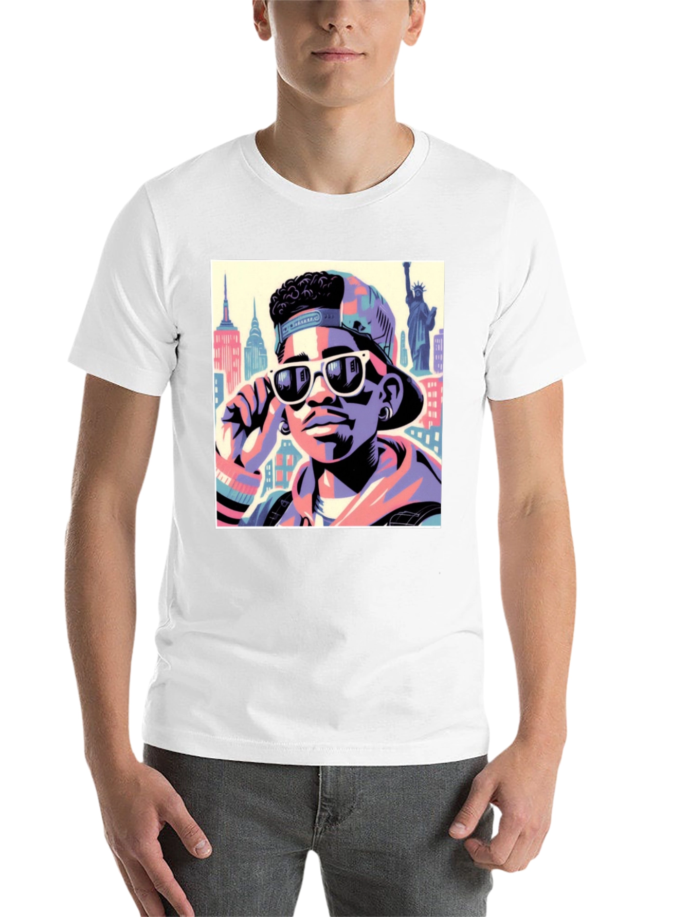 Black Fresh Prince Style T-Shirt - Cool Graphic Tee view 14