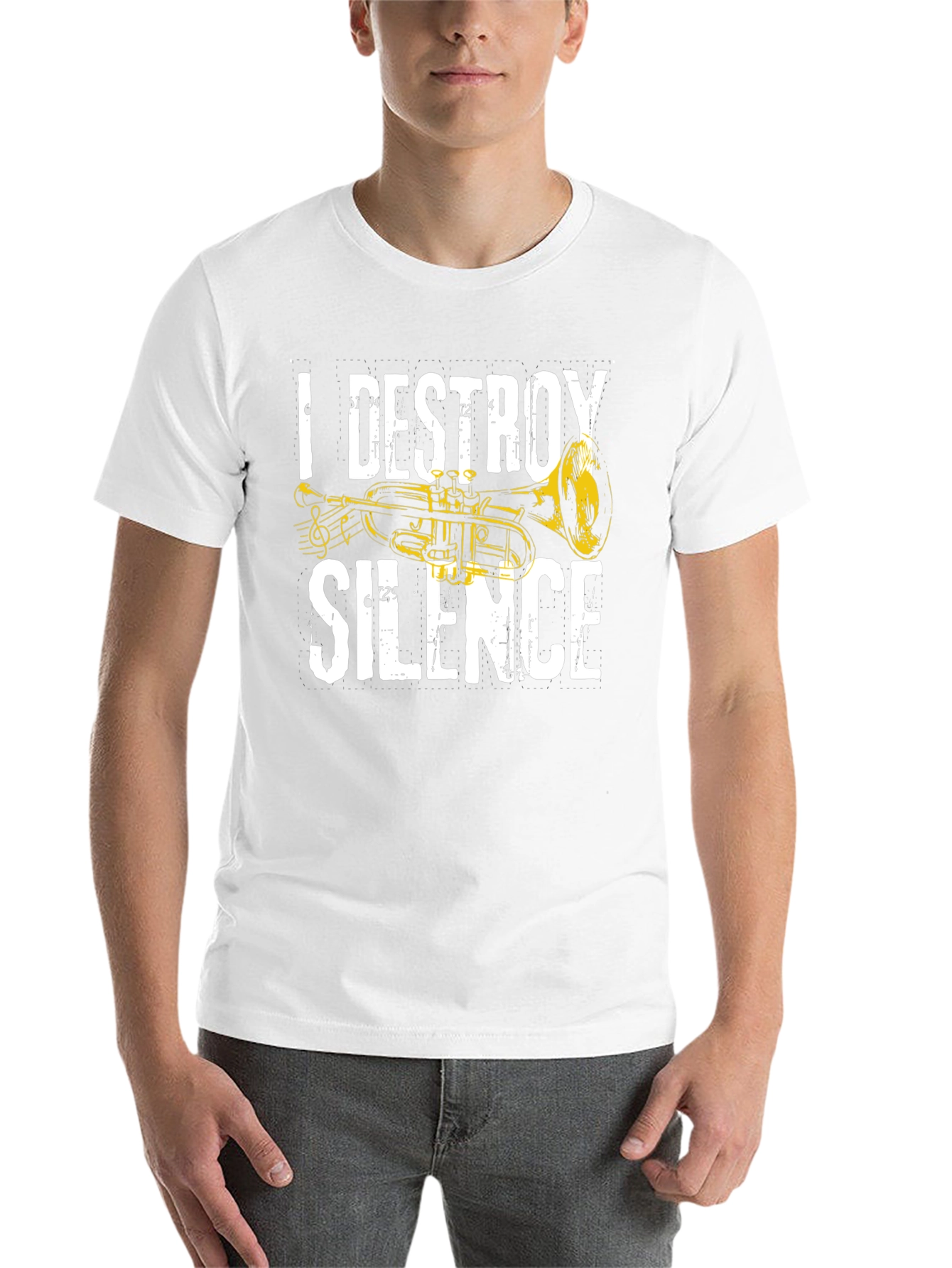 Black I Destroy Silence T-Shirt - Musician Tee view 14