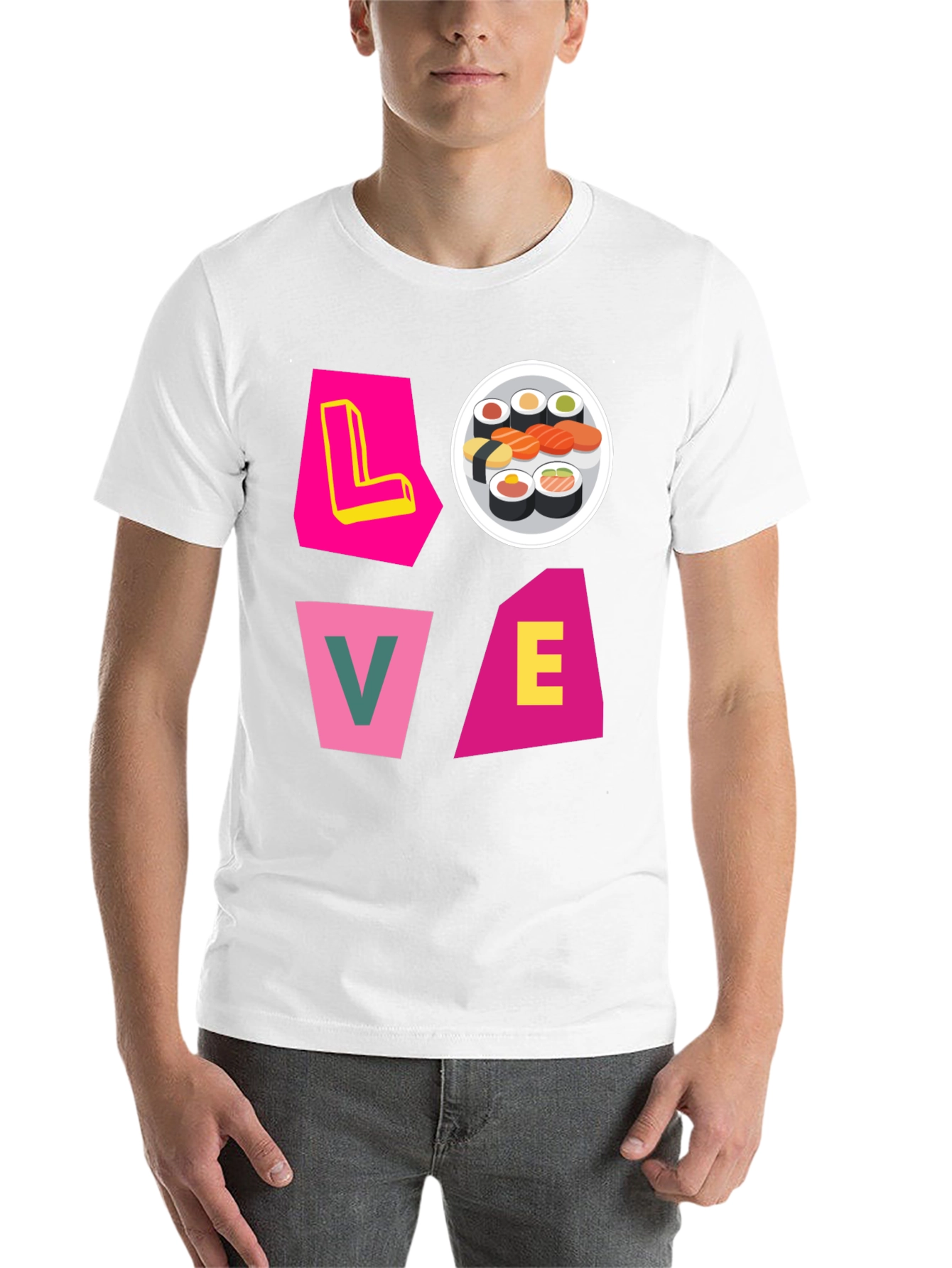 Black Sushi Lover Graphic Tee - Unique Design view 14