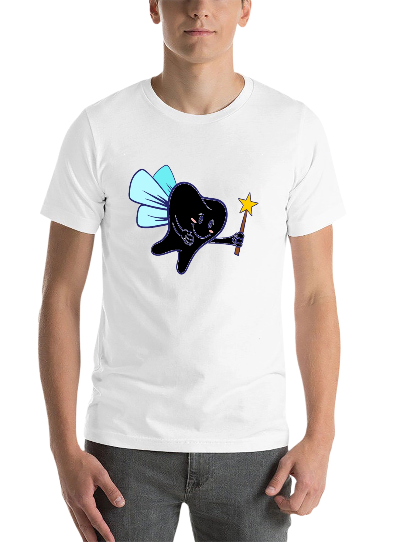 Black Tooth Fairy T-Shirt - Fun Dentist Tee view 14