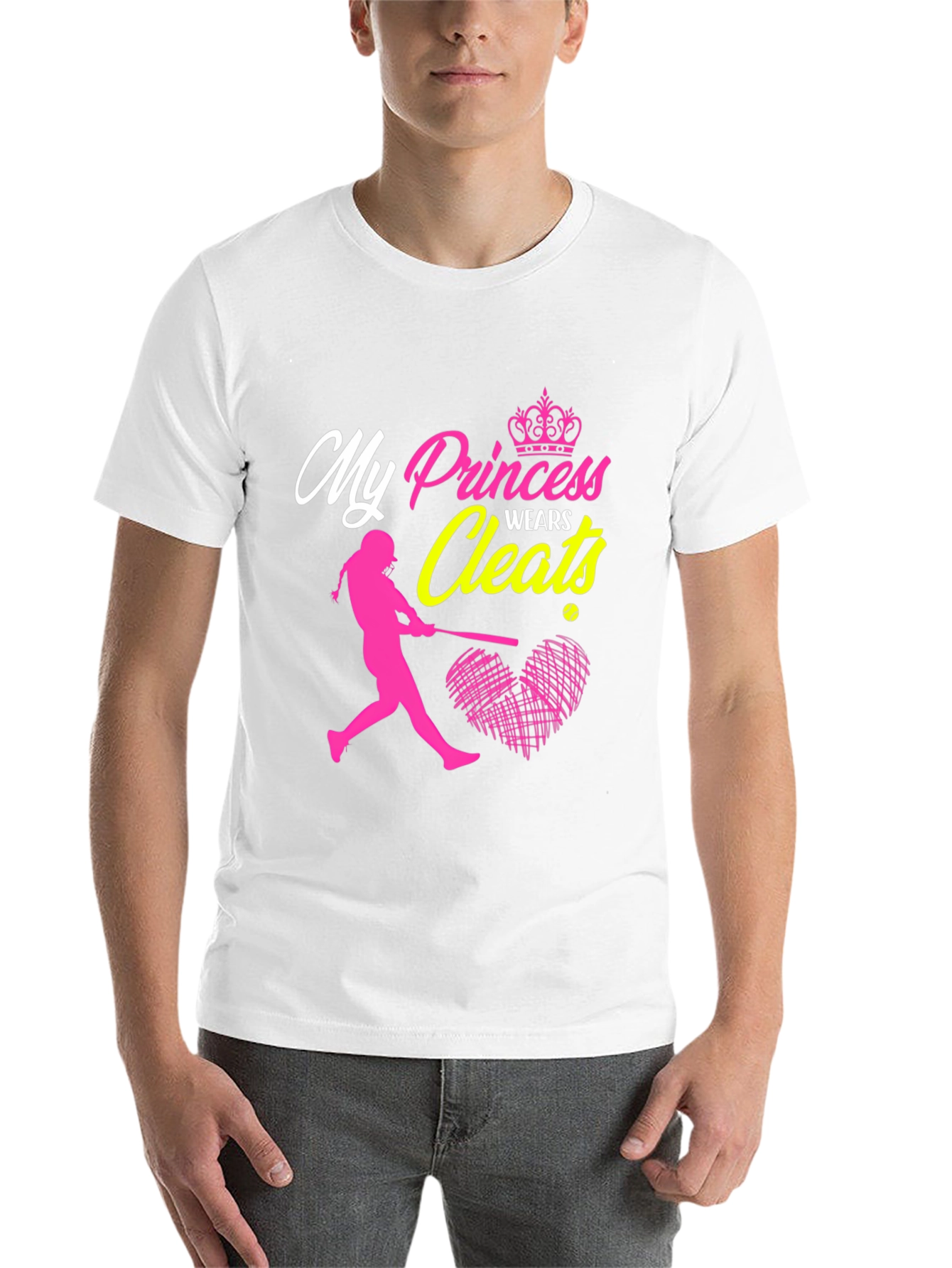 Black My Princess Wears Cleats T-Shirt view 14