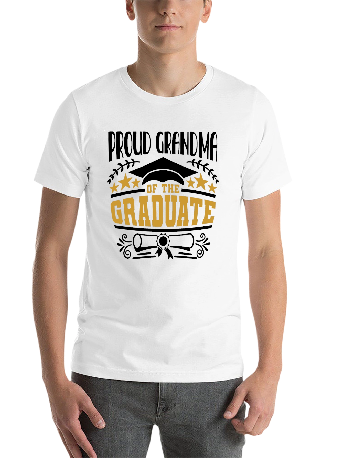 Black Proud Grandma of the Graduate T-Shirt view 14