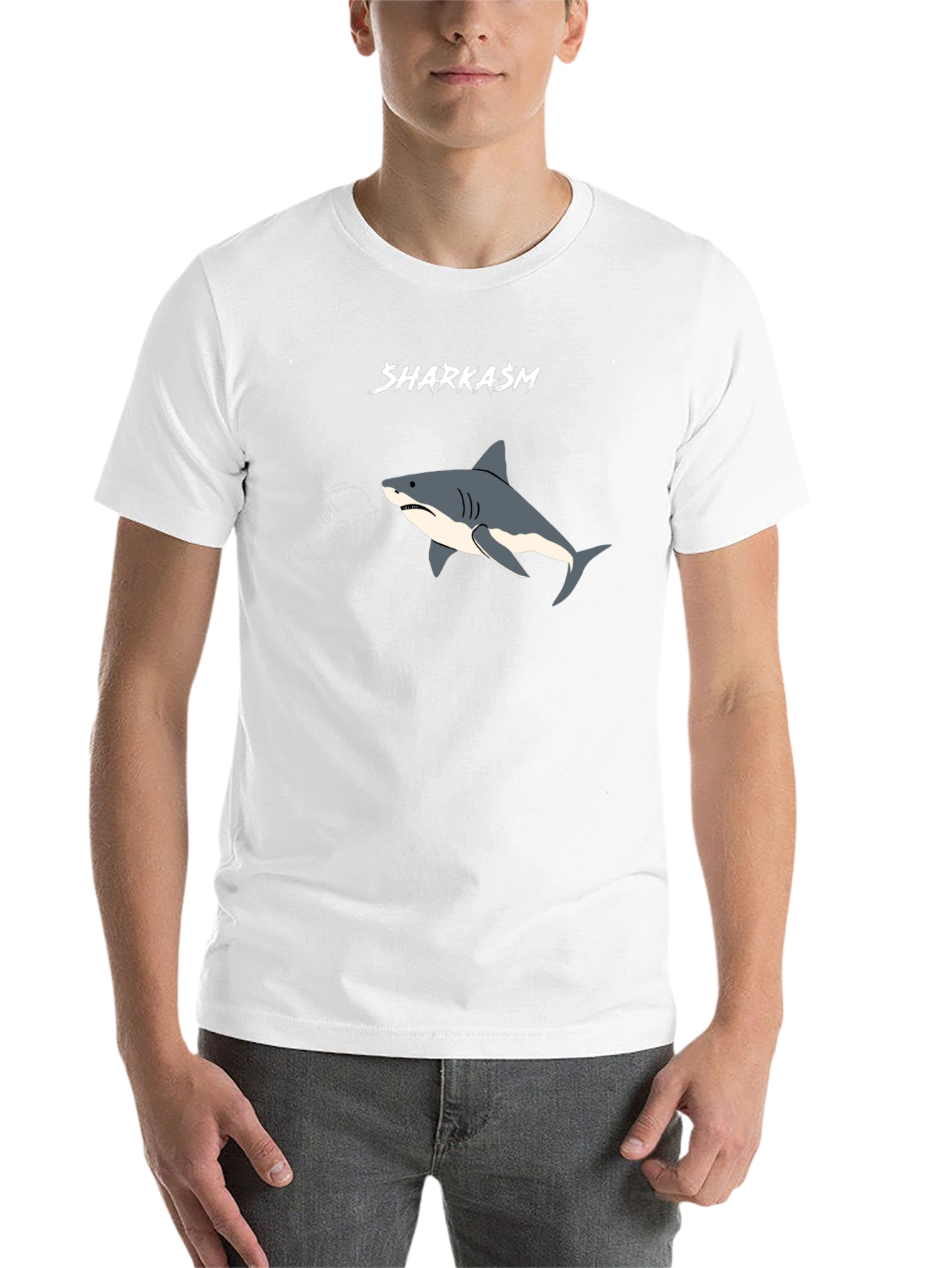 Black Sharkasm I Love Salad T-Shirt view 14