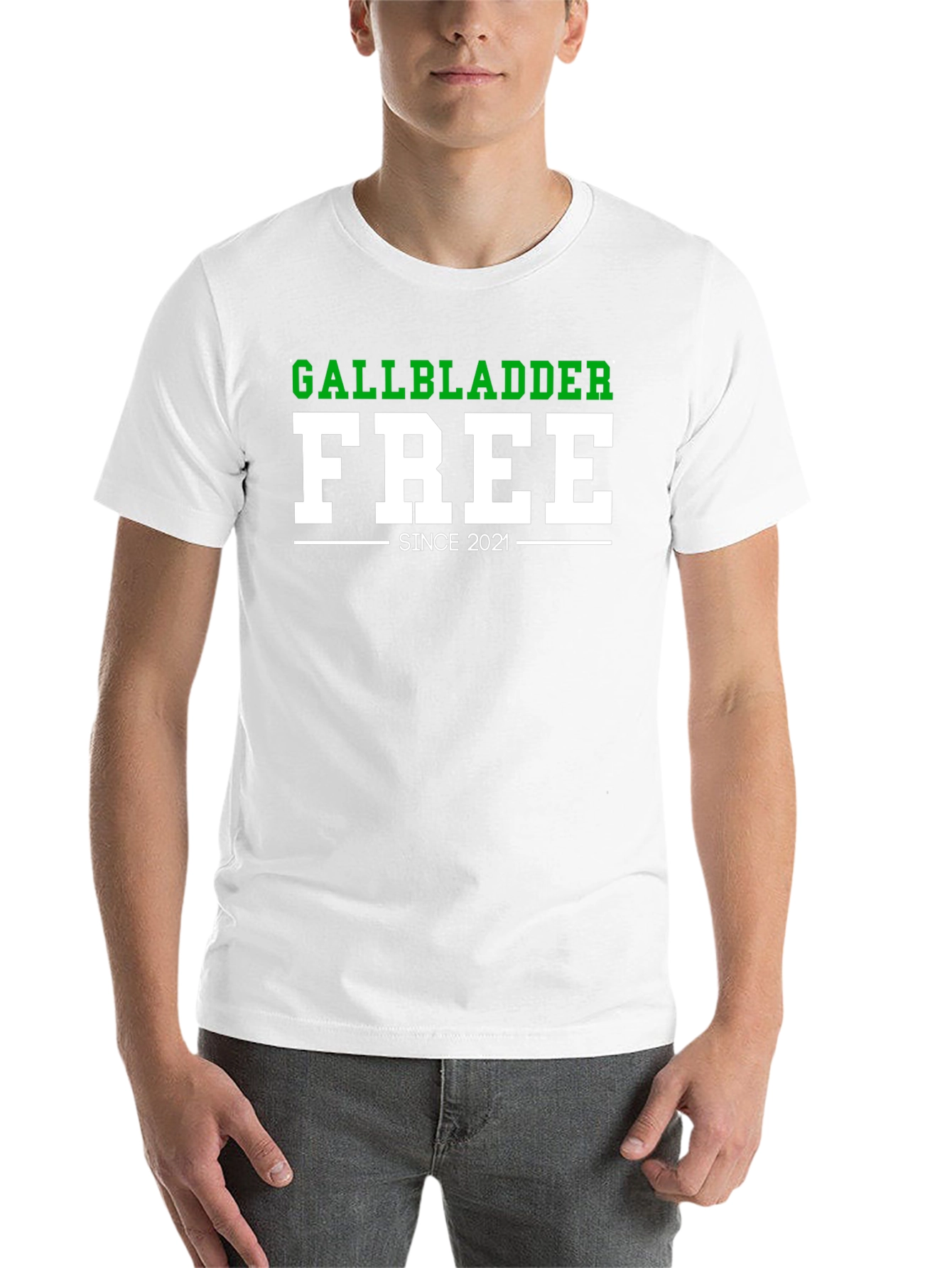 Black Gallbladder Free Since 2021 Funny T-Shirt view 14