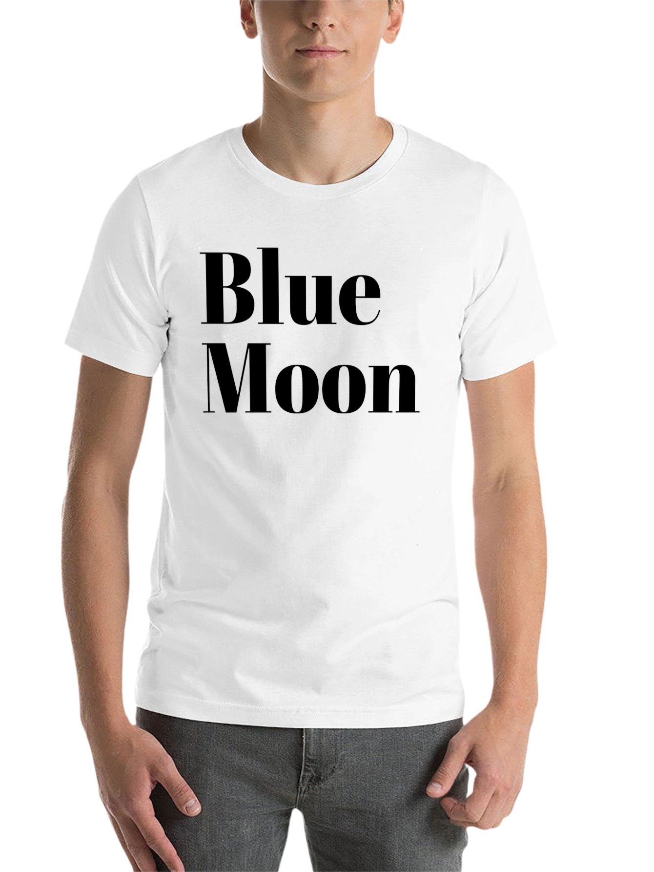 Black Blue Moon Graphic Tee - Classic Comfort view 14